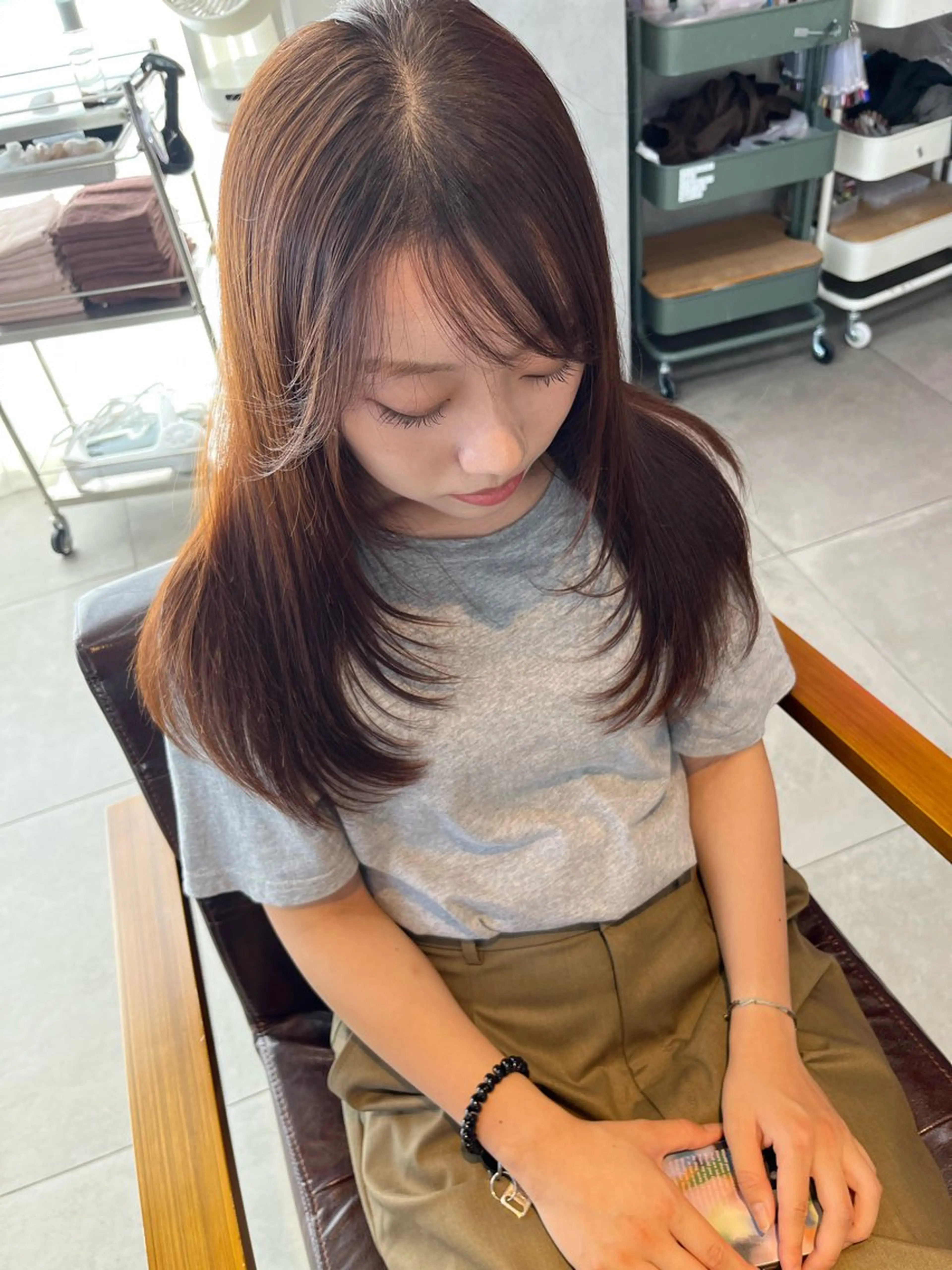 ロング 髪質改善 レイヤーカット トリートメント カット トリートメント AKARI🌟ボブ/ ハイライト/似合わせのヘアスタイル