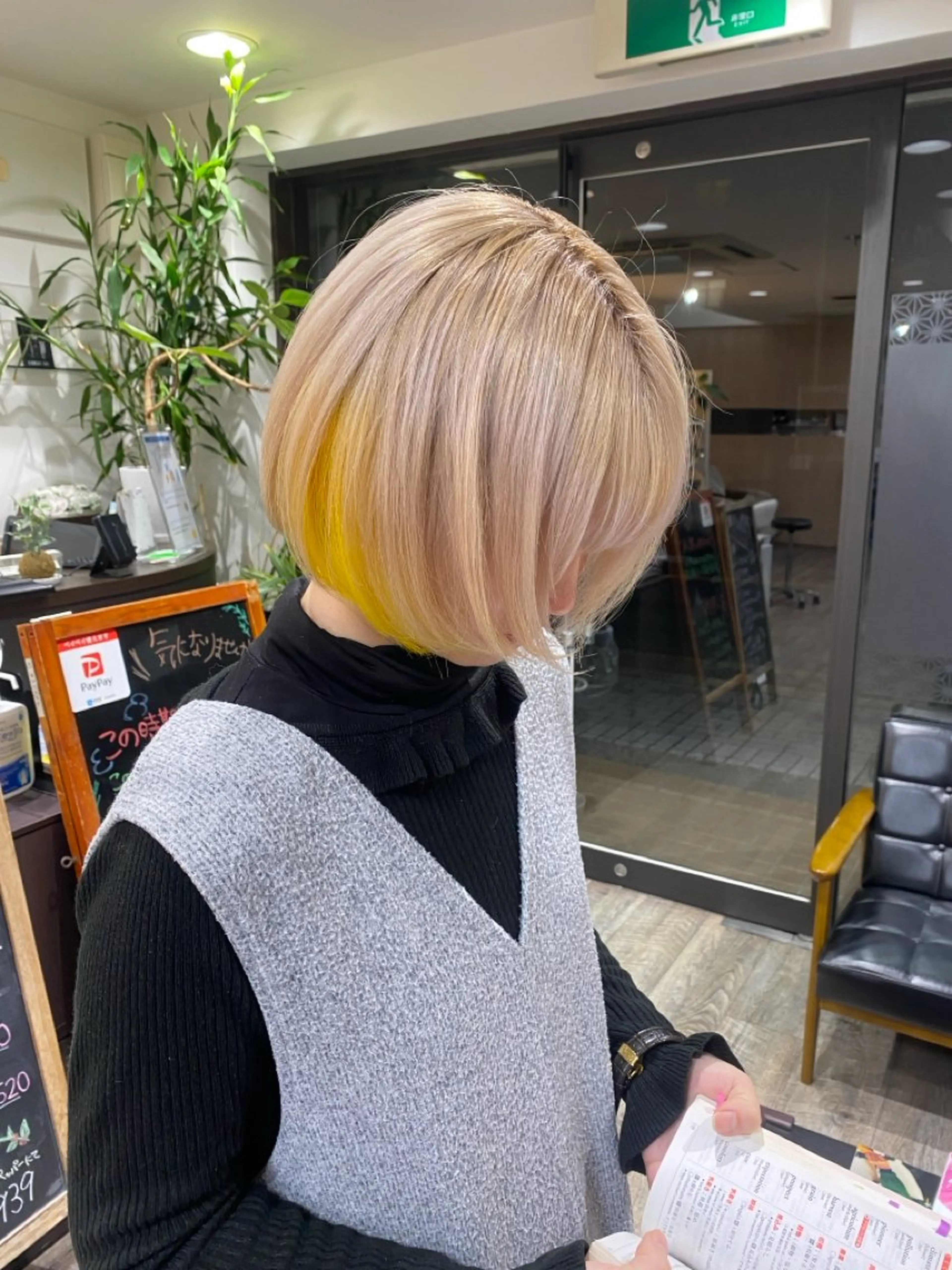 ショート カラー 庵-hair所属・梅岡 健次のヘアスタイル