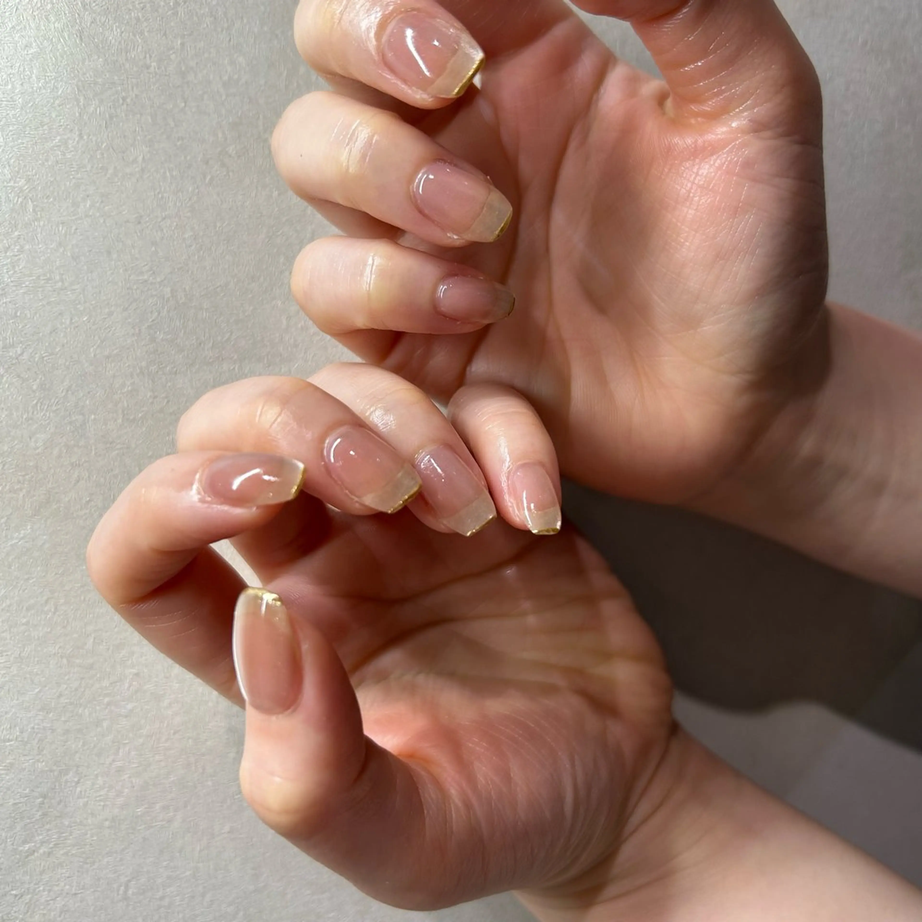 ネイル フレンチネイル マグネットネイル soa.Aika 自爪育成のネイルデザイン