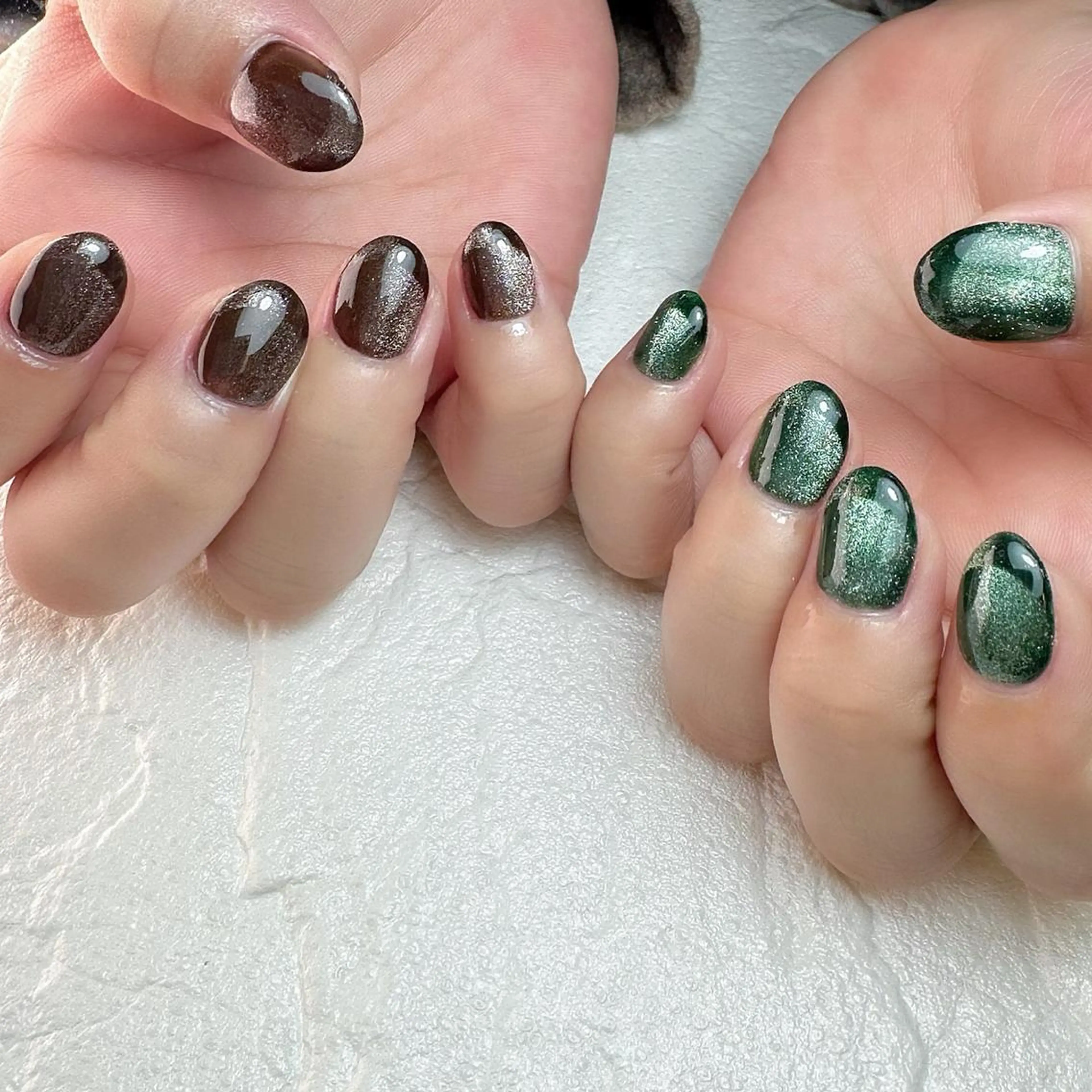 ネイル フレンチネイル マグネットネイル オンブレフレンチ ハンドネイル Nail ameria megu所属・ameria meguのネイルデザイン