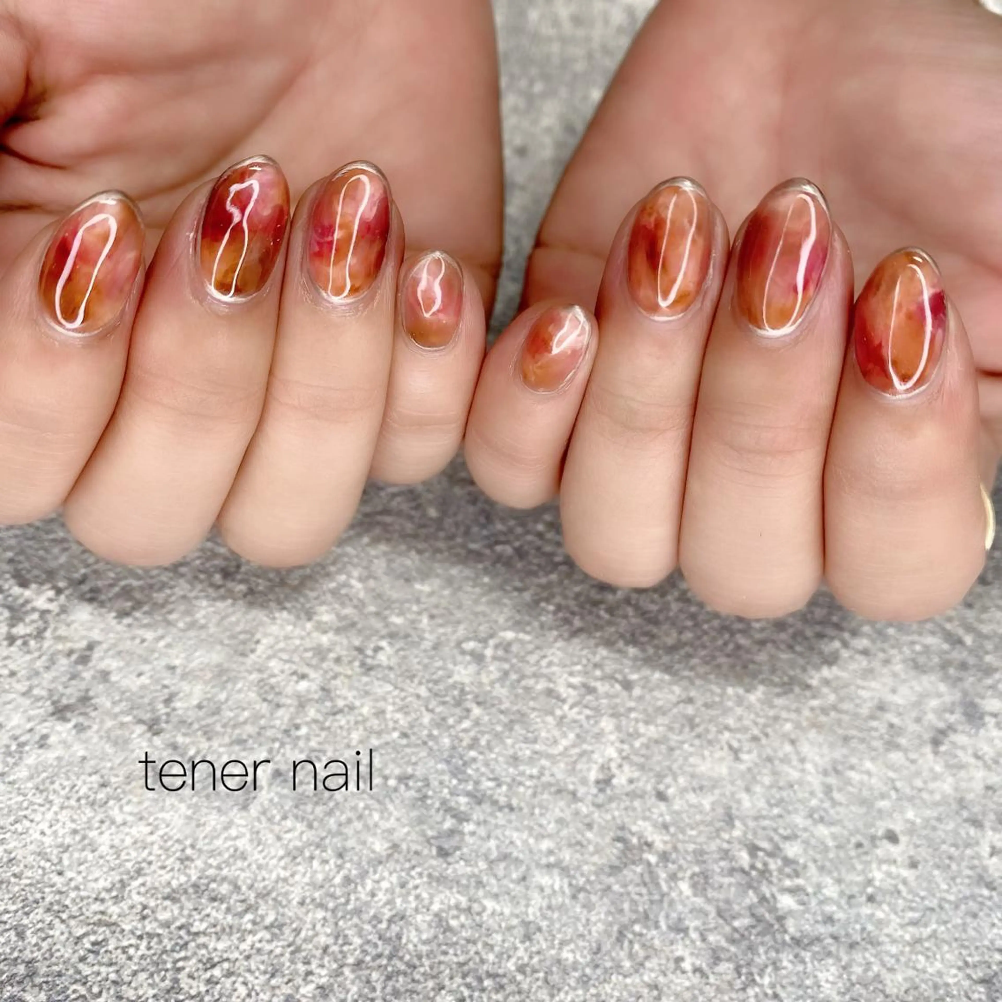 ネイル べっ甲ネイル tener  nail  テネルネイル所属・テネルネイル tener nailのネイルデザイン
