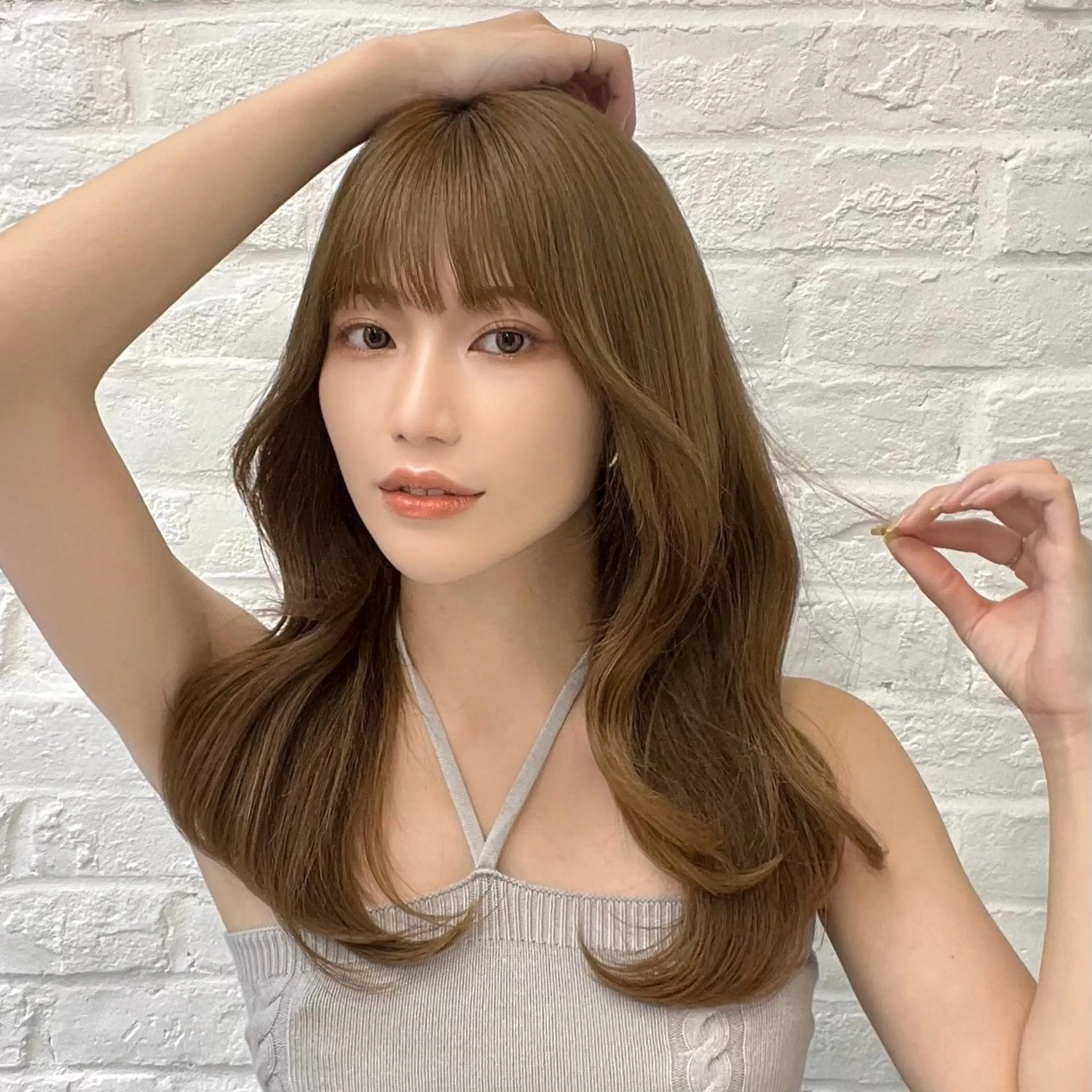 セミロング 映える顔まわり/前髪 特化 💗 ユキマのヘアスタイル