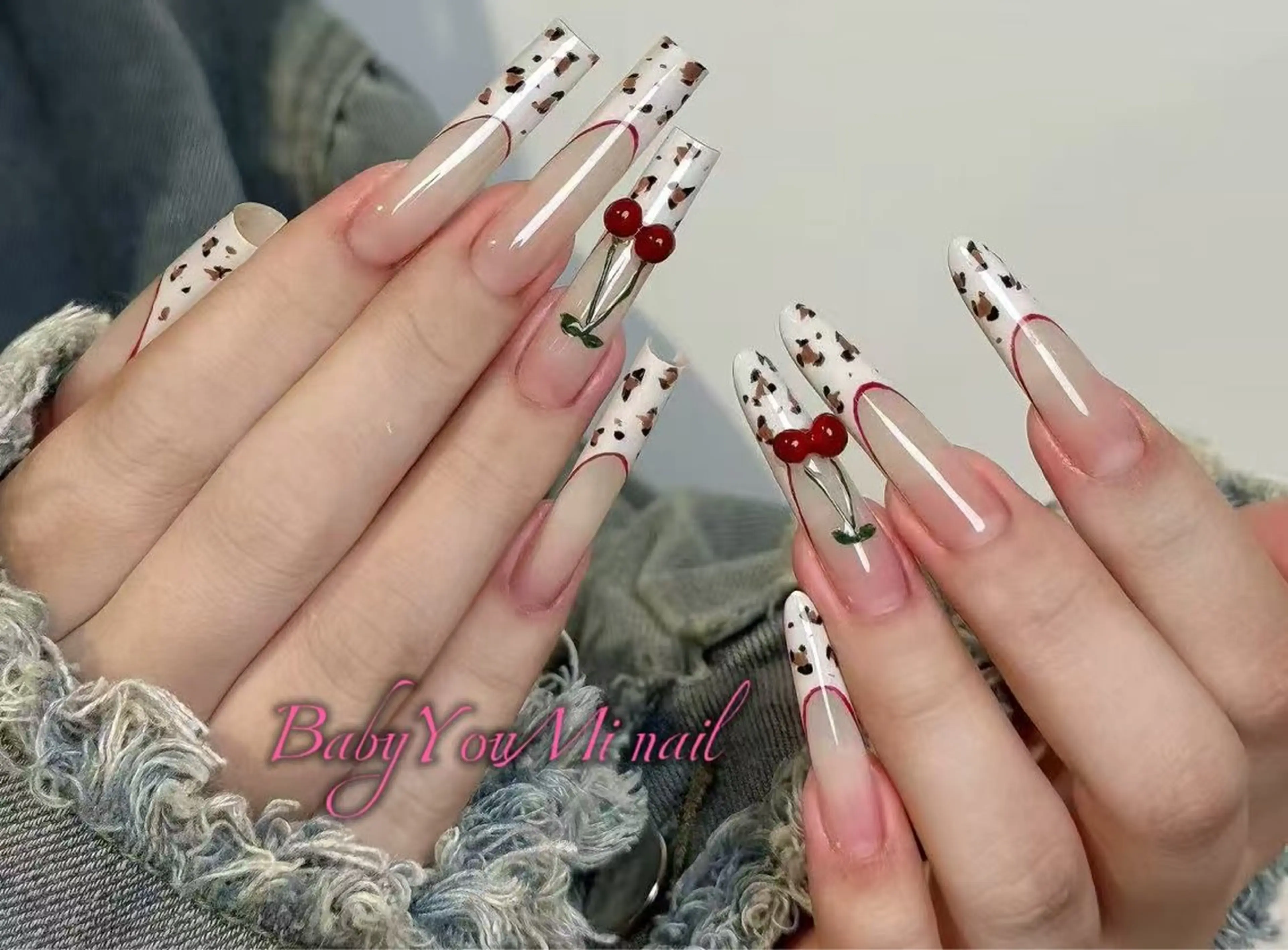 ネイル オーロラネイル フラワーネイル フットネイル フレンチネイル ジェルネイル ハンドネイル BabyYouMi ねねのネイルデザイン