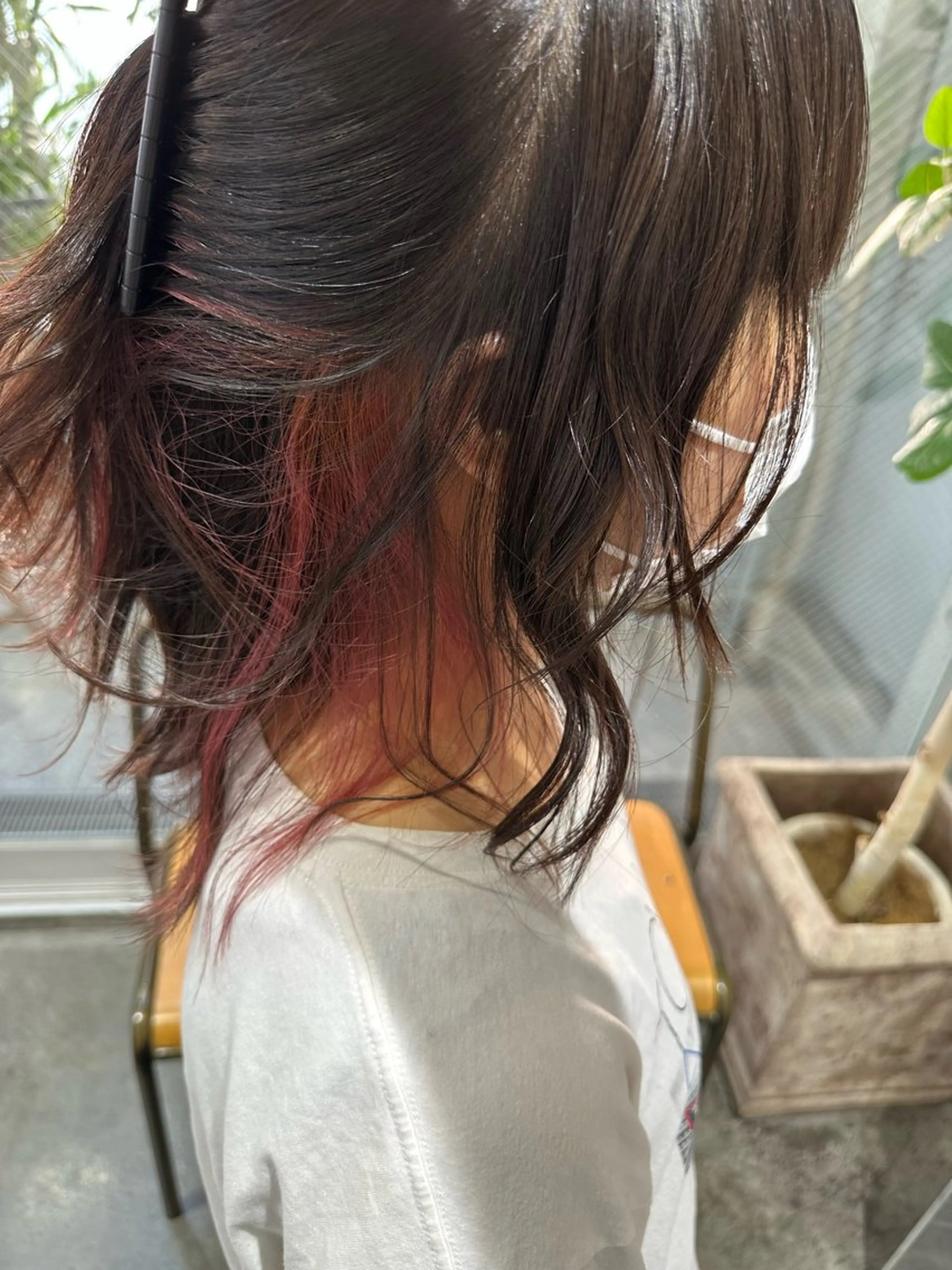 ミディアム カラー ヘアカラー 森 和輝のヘアスタイル