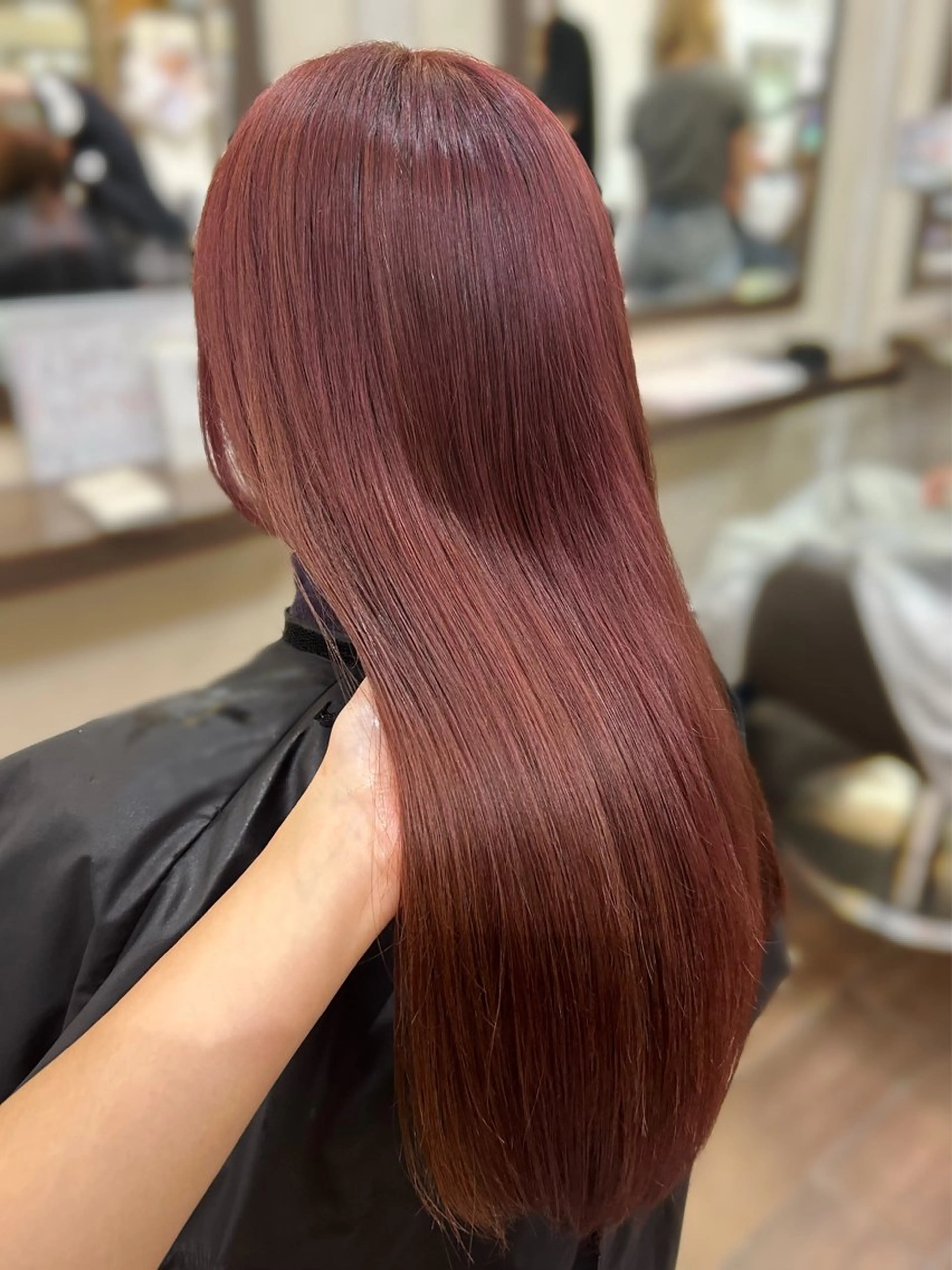 ロング カラー ブリーチ カシス ダブルカラー ハイトーンカラー ブリーチなしカラー ヘアカラー メンズ/艶髪/カラー サクラ🌸のヘアスタイル