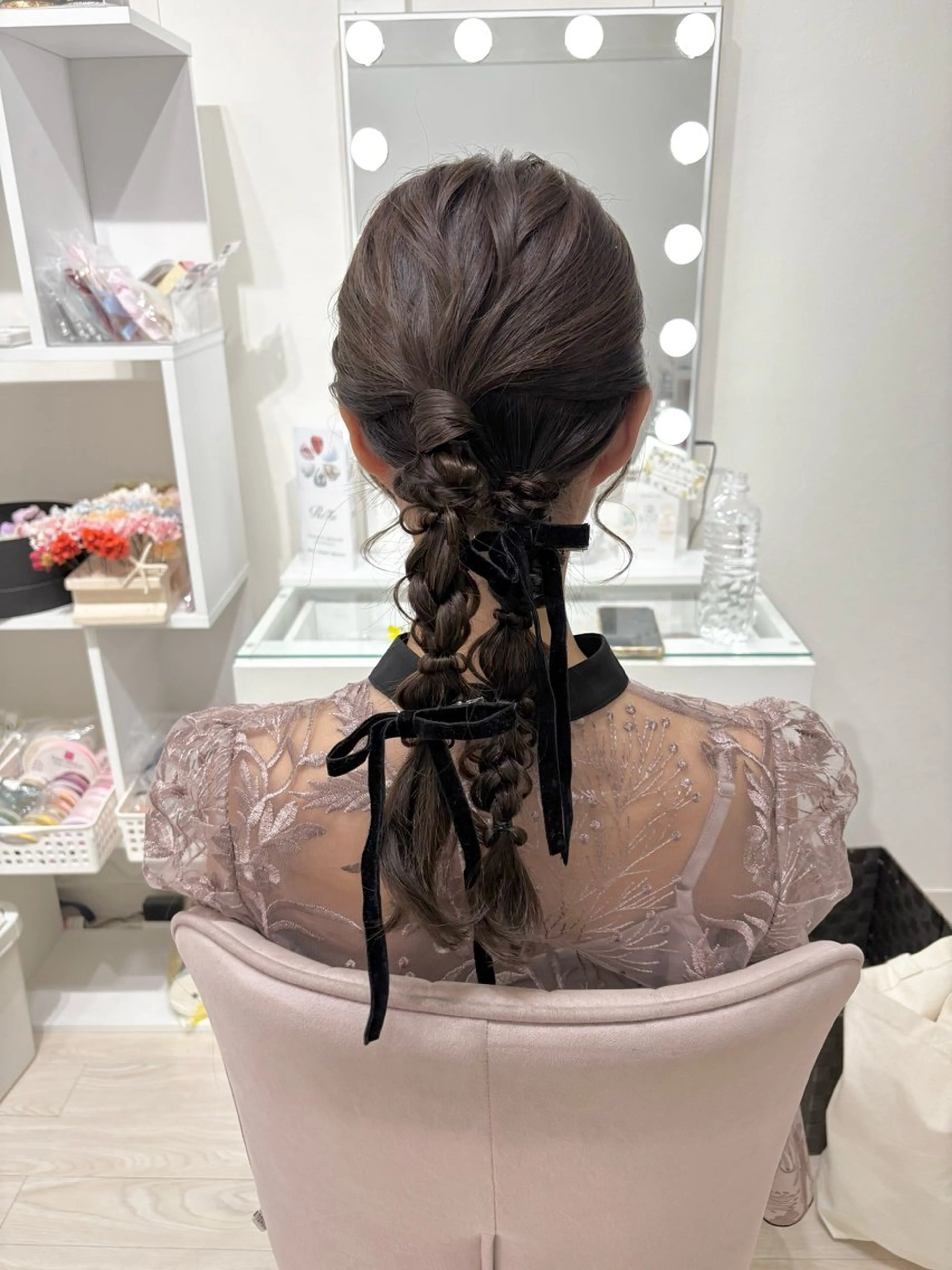 セミロング ヘアアレンジ ヘアセット ヘアセットサロン /上坪愛美のヘアスタイル