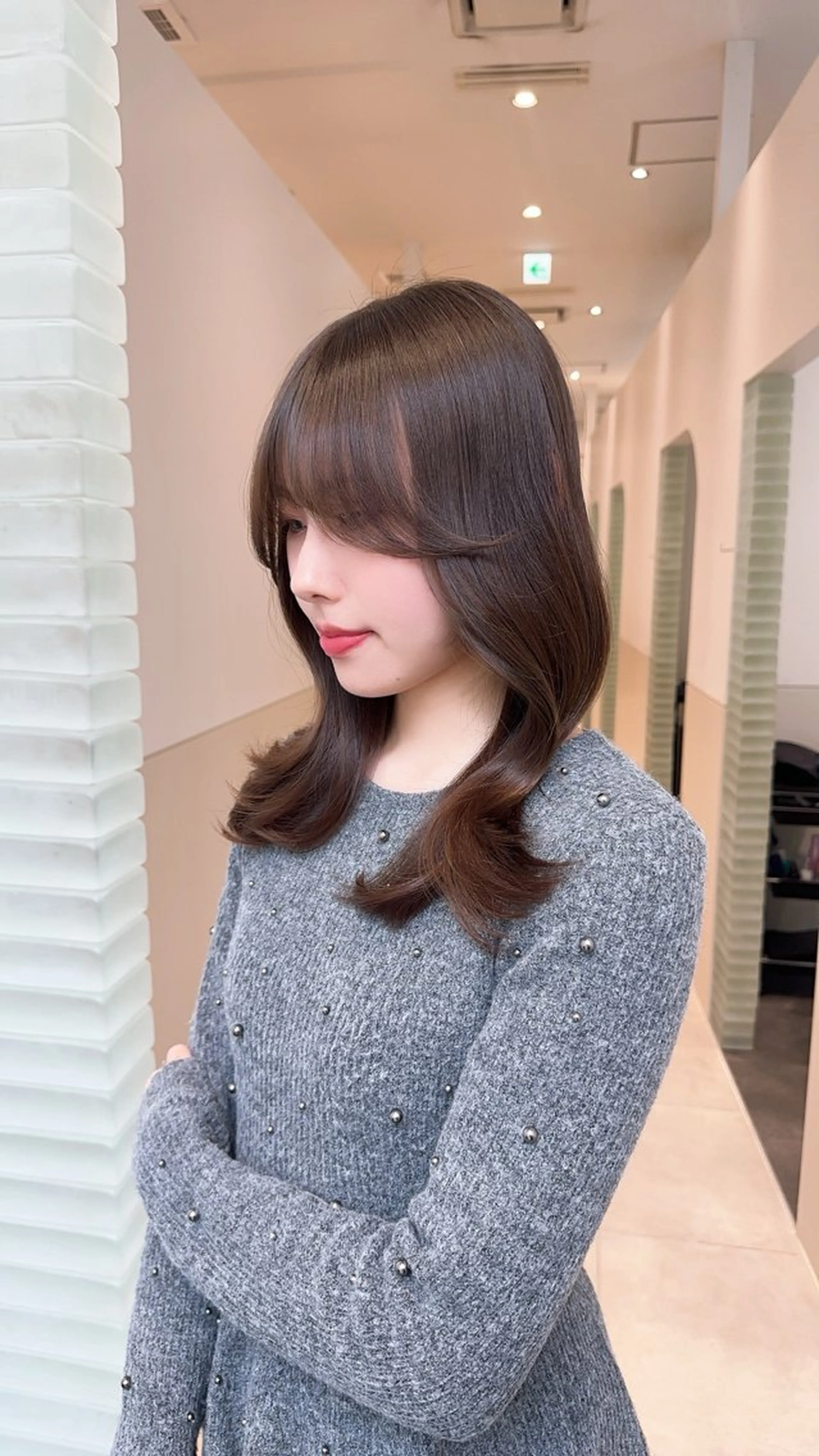 セミロング カット ヘアカラー 縮毛矯正 トリートメント 🫧髪質改善🤍丁寧 で好評🫧/MAKIのヘアスタイル