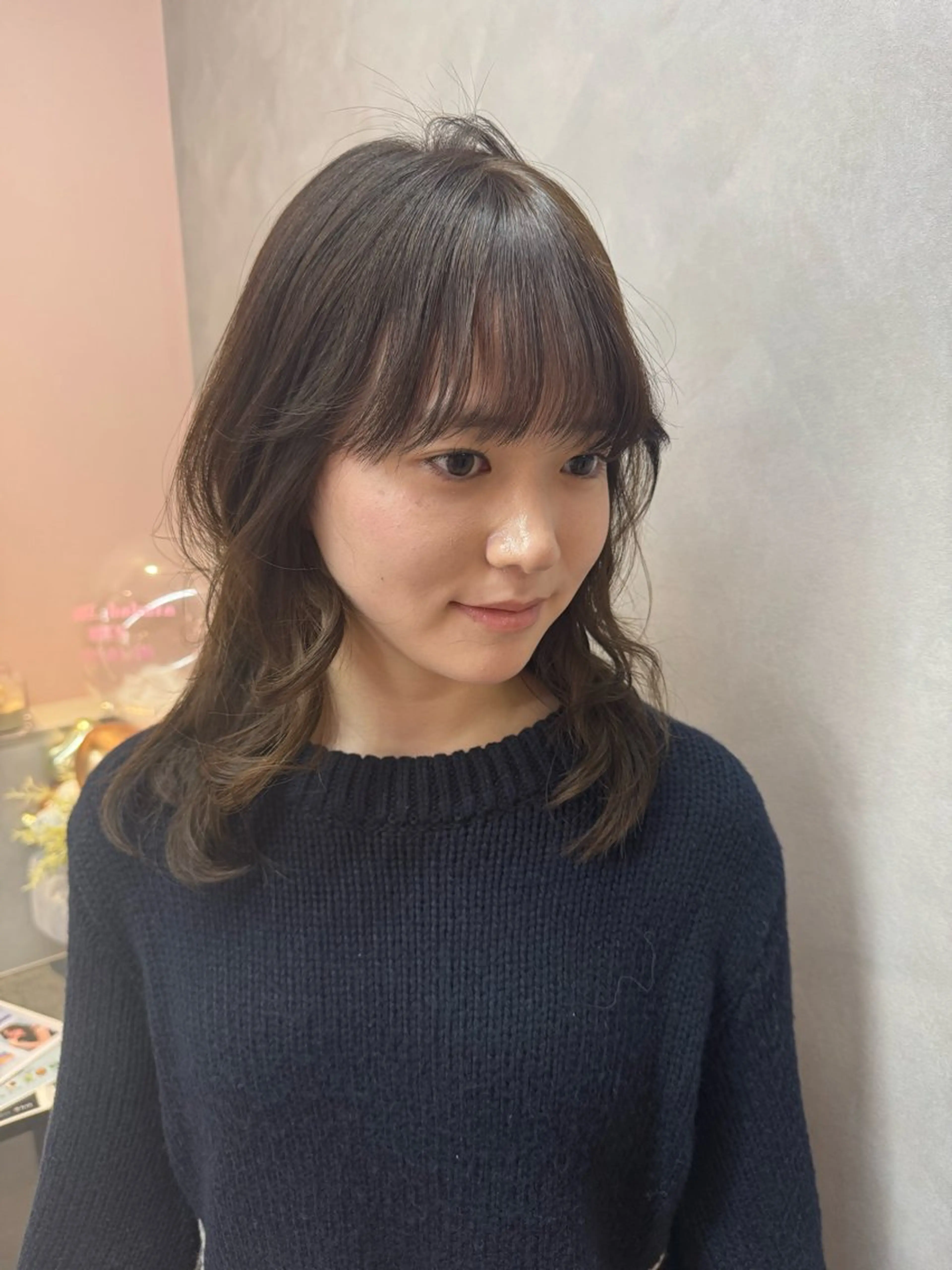 カラー ヘアカラー 博多ブリーチ× 透明感/縮毛矯正のヘアスタイル