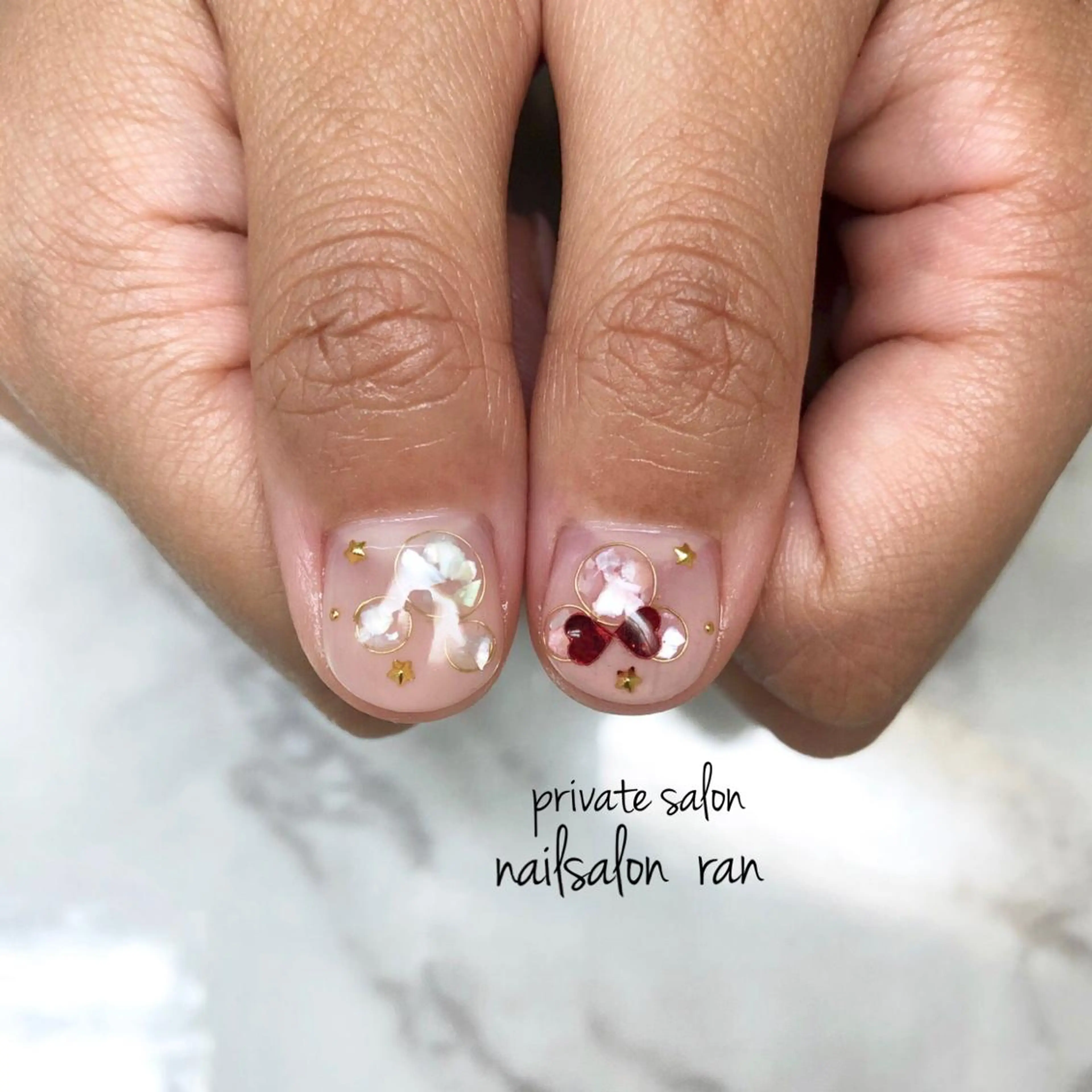 ネイル 持ち込み nailsalon ranのネイルデザイン