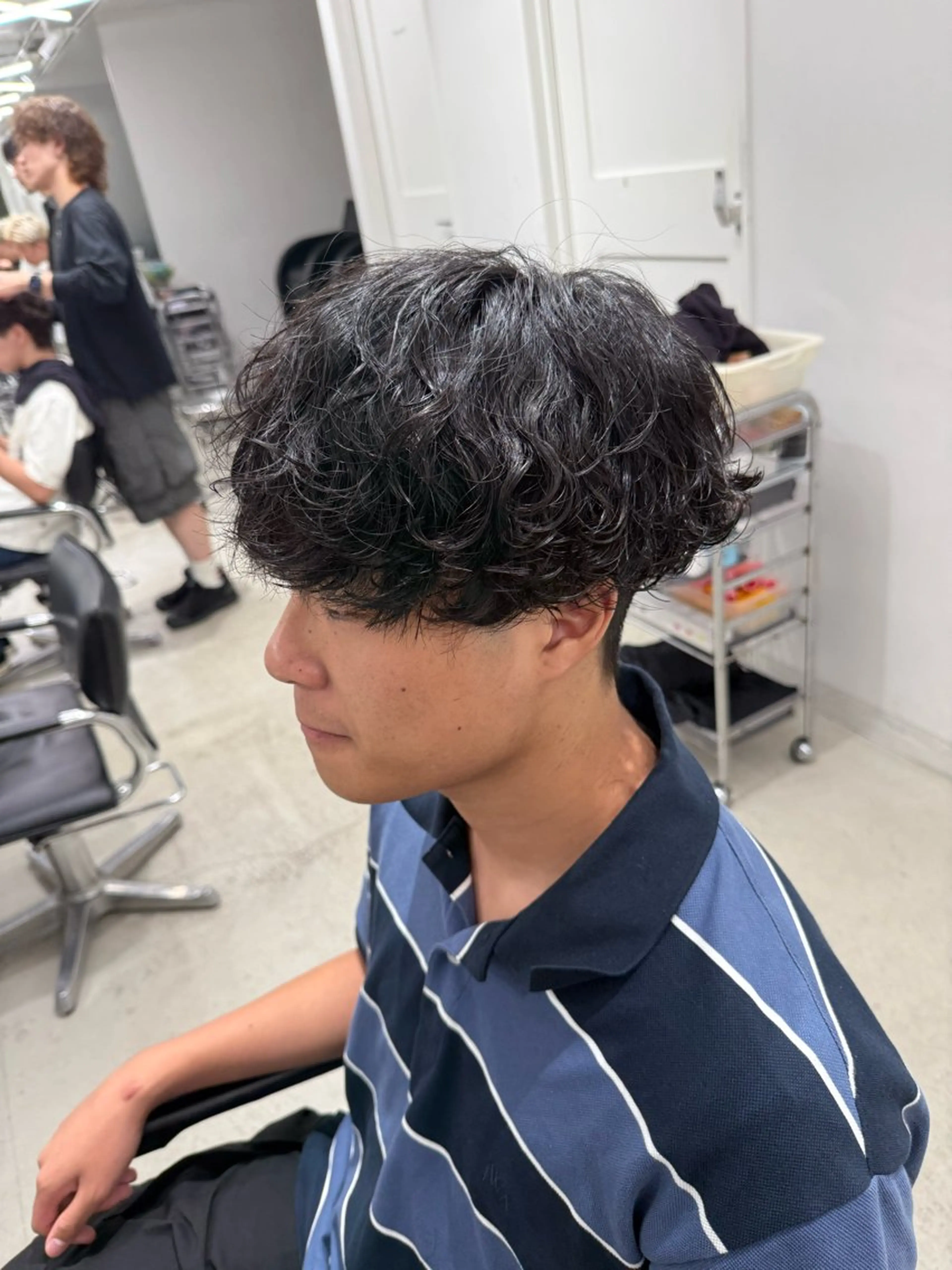 パーマ メンズ 深谷 侑亮のヘアスタイル