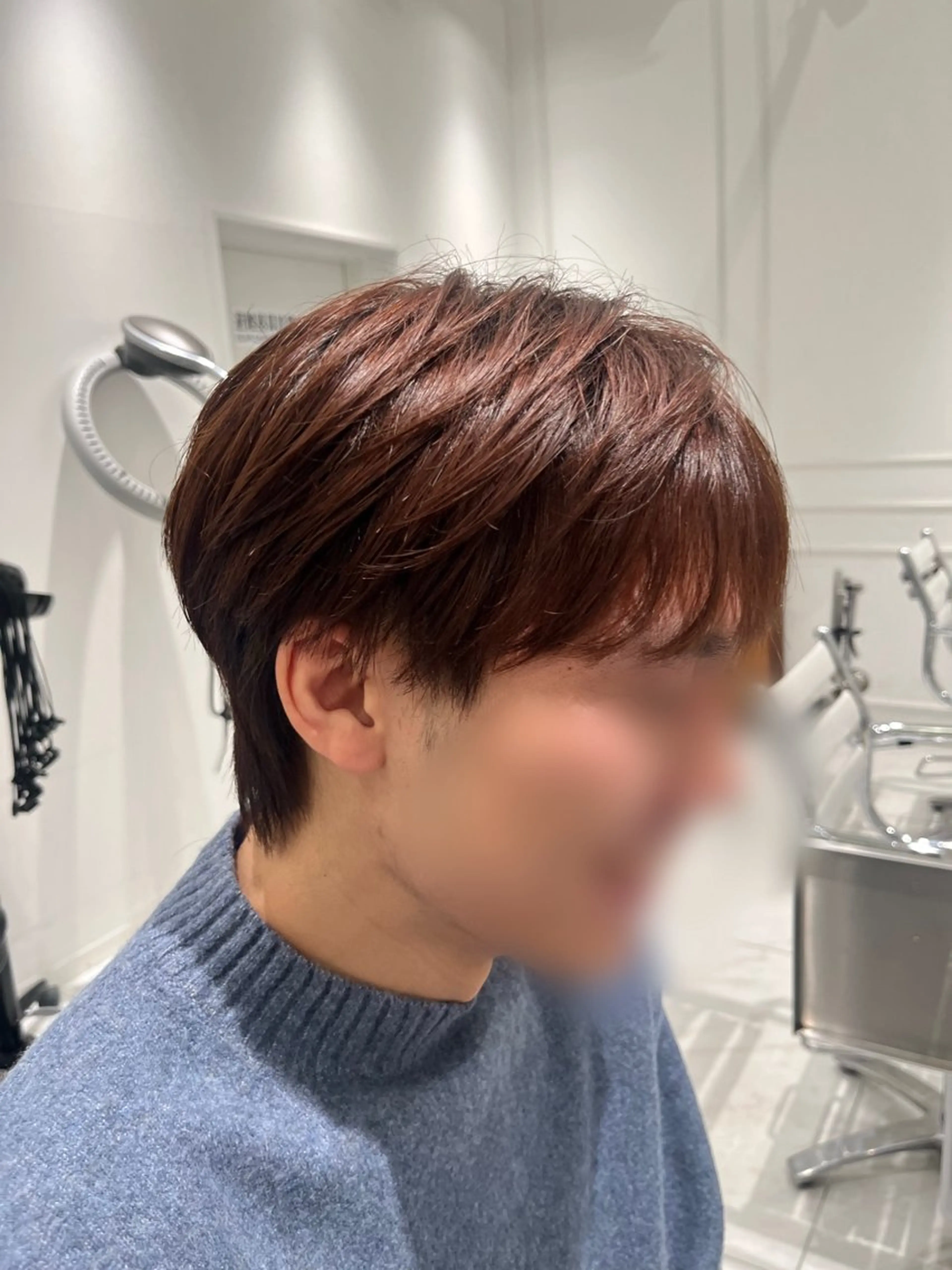 ショート メンズ マッシュ シースルーマッシュ カット 橋本 七海のヘアスタイル