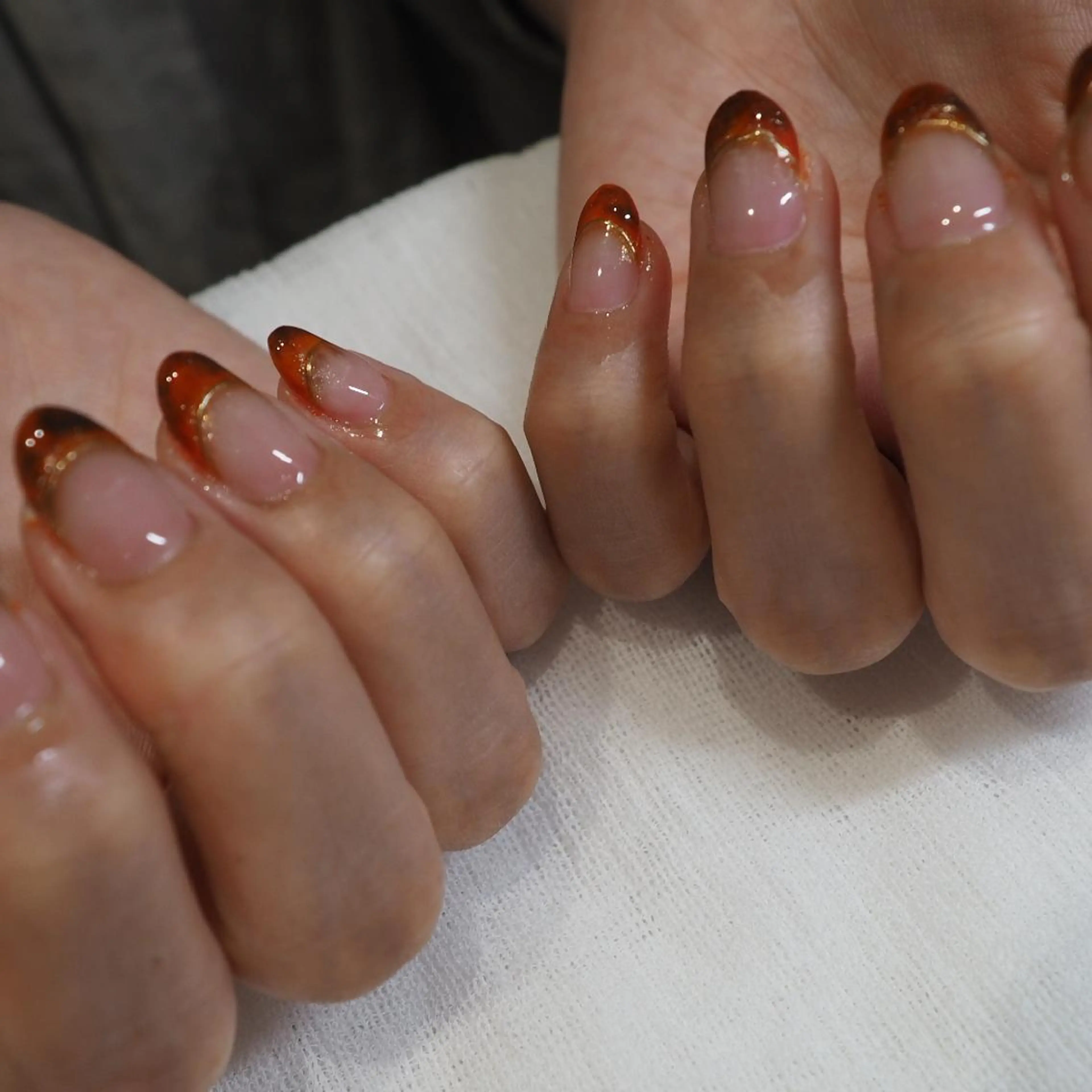 ネイル アートネイル フレンチネイル infinity skyのネイルデザイン