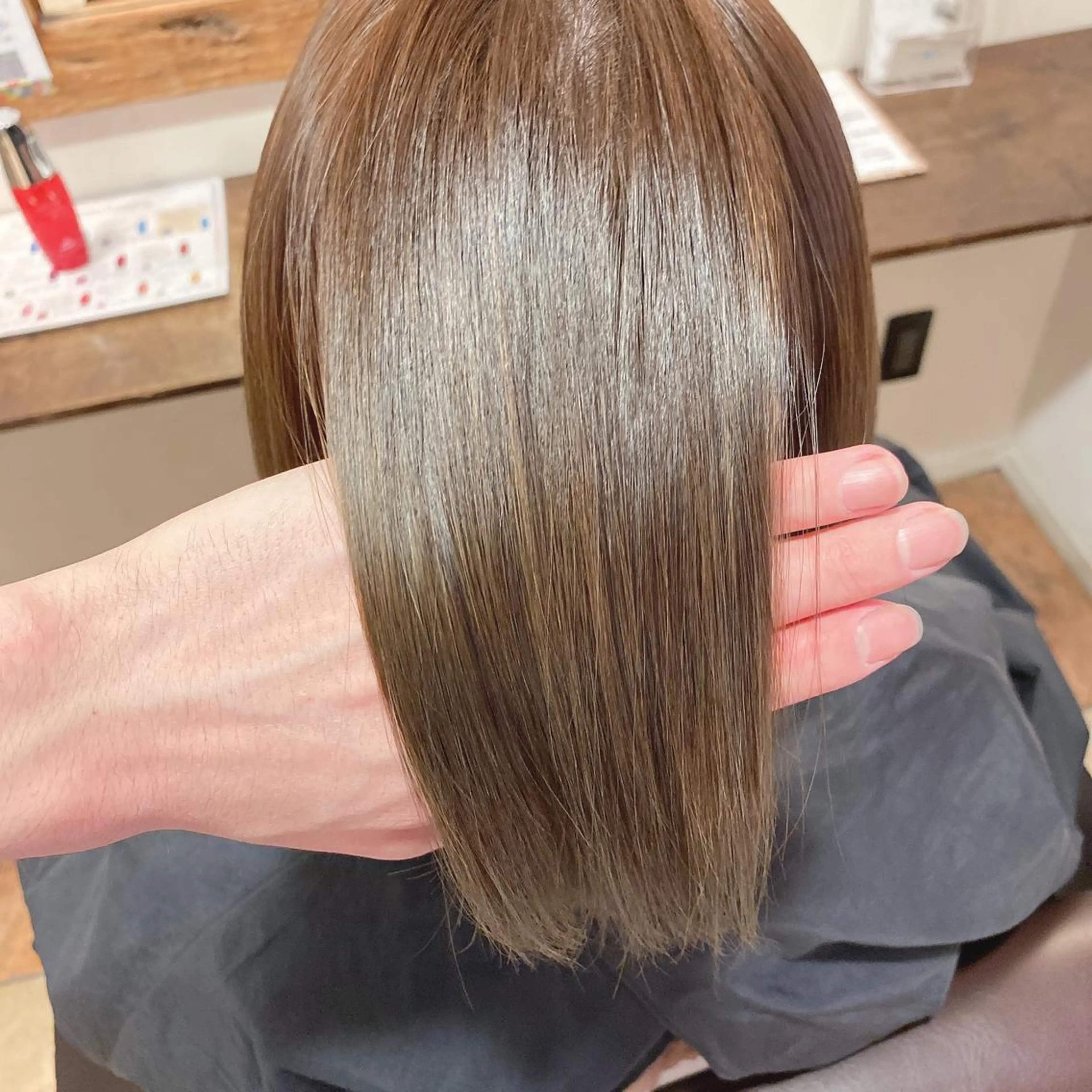 ショート ハイライト 酸性ストレート 縮毛矯正 トリートメント ROOM所属・髪質改善・縮毛矯正/ 下村陽平のヘアスタイル