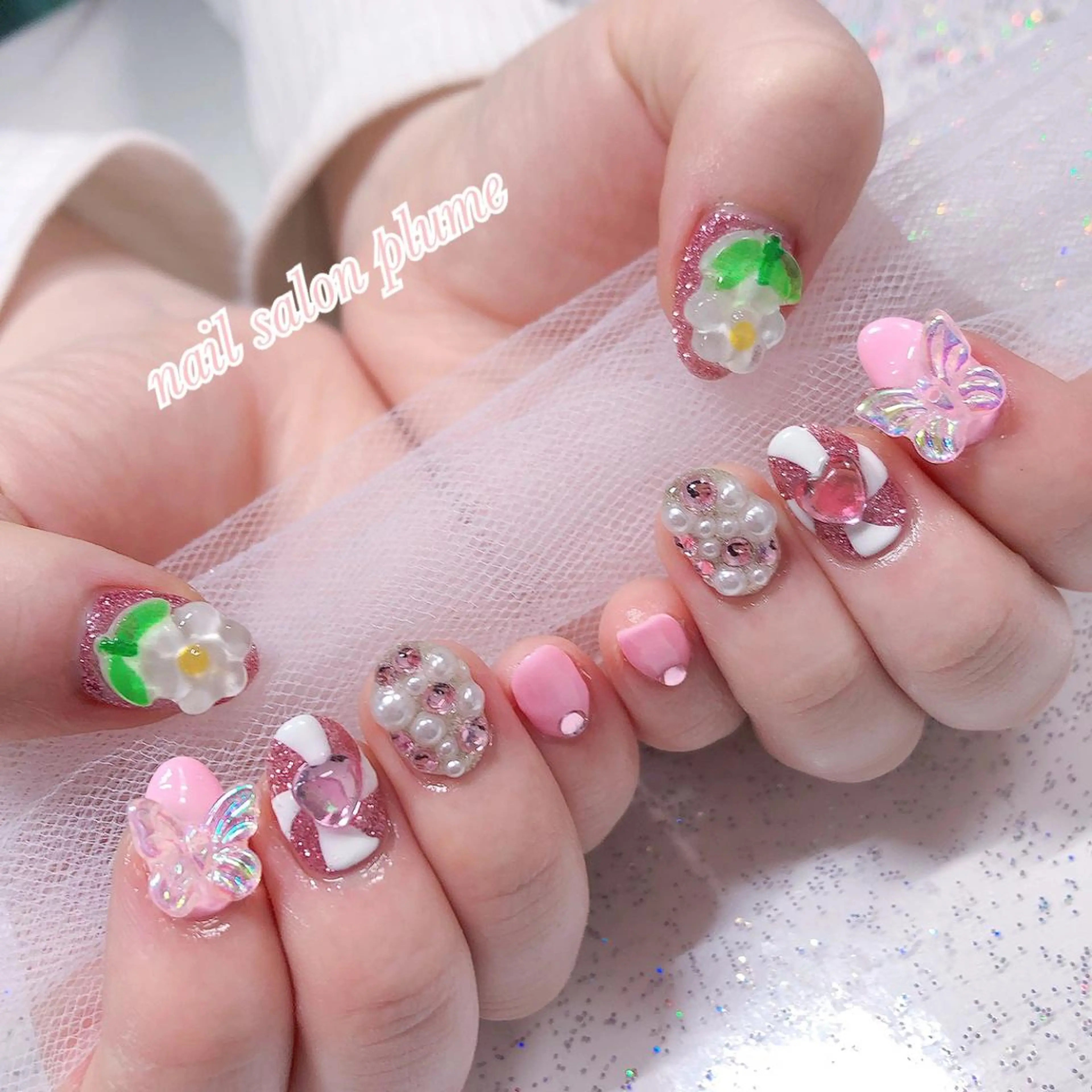 ネイル ハンドネイル plume nail ☆韓国ネイルのネイルデザイン