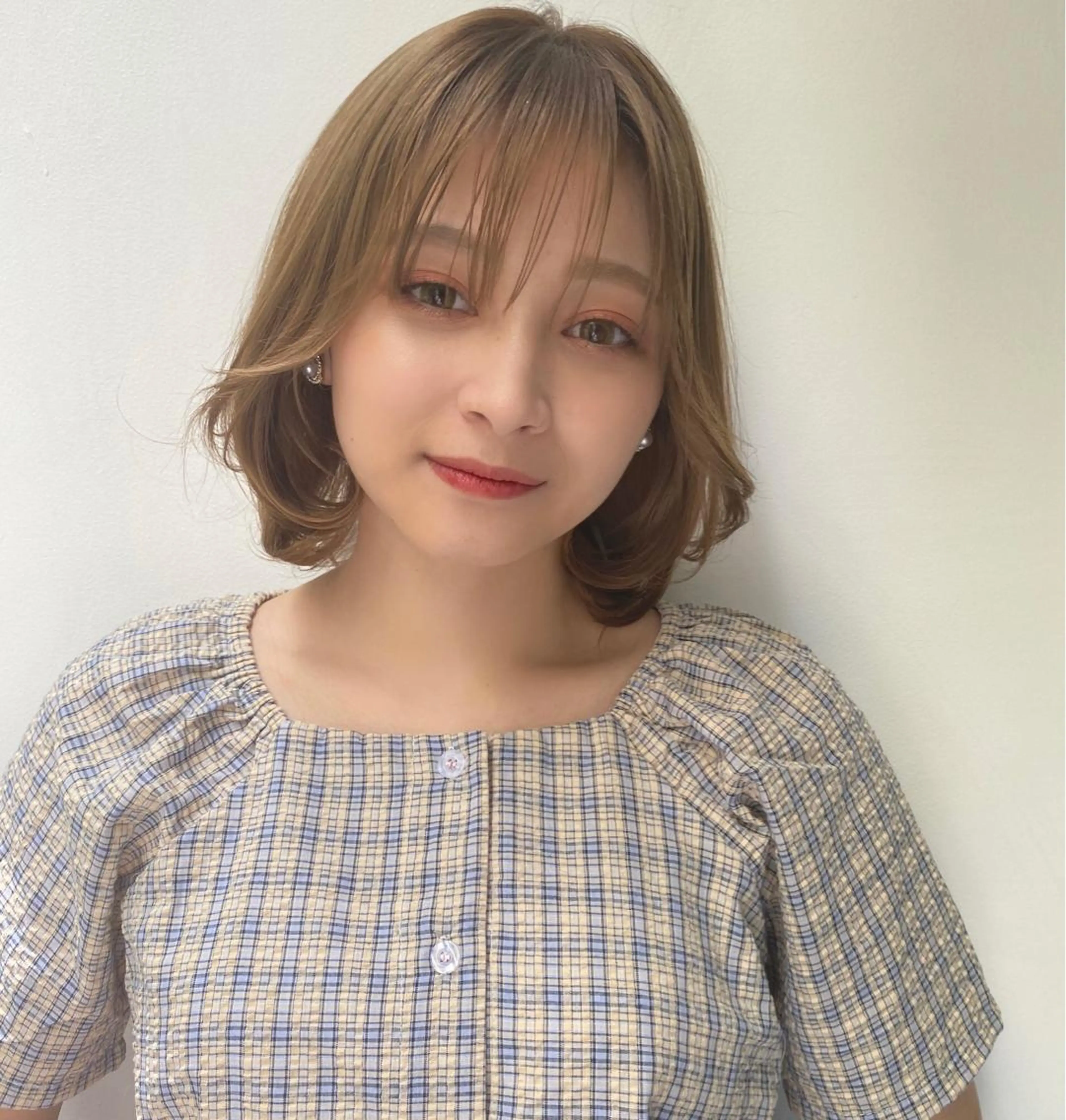 ショート カラー ボブ レイヤーと顔まわり 大好き❣️関口拓馬のヘアスタイル