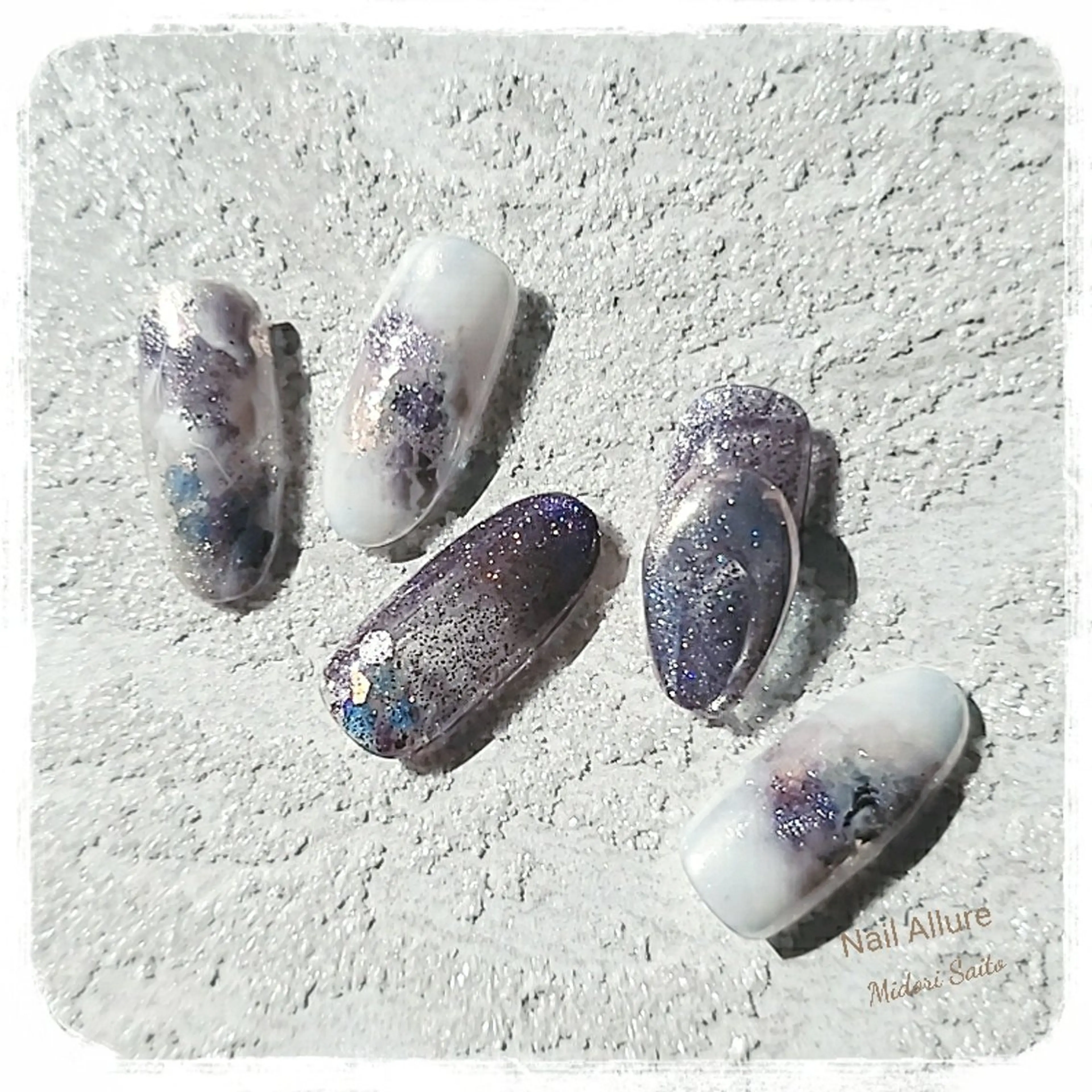 ネイル ニュアンスネイル オフィスネイル Nail Allure(ネイル アルーア)所属・Nail Allureのネイルデザイン