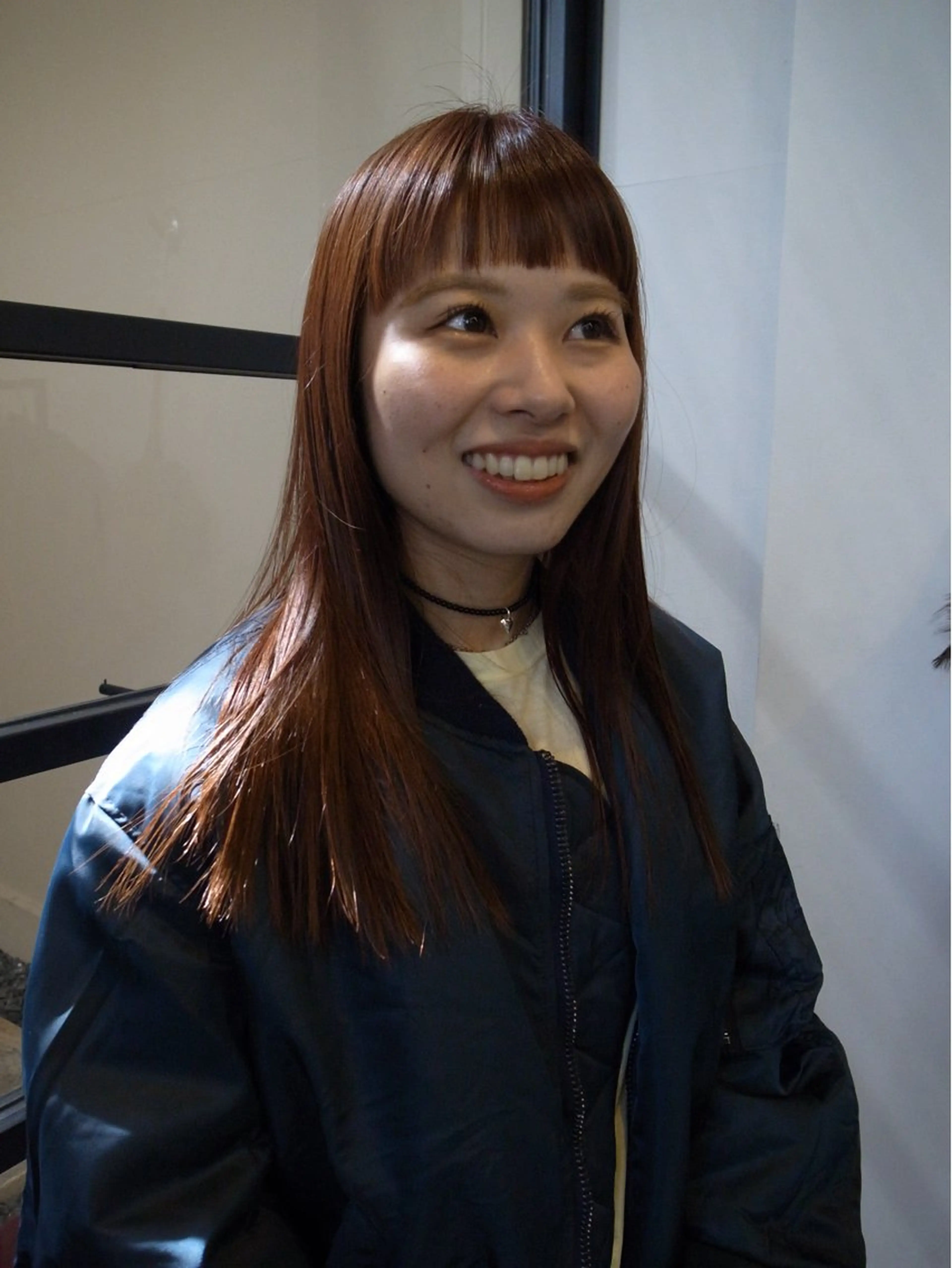 セミロング ボブ ロングモデル shoのヘアスタイル