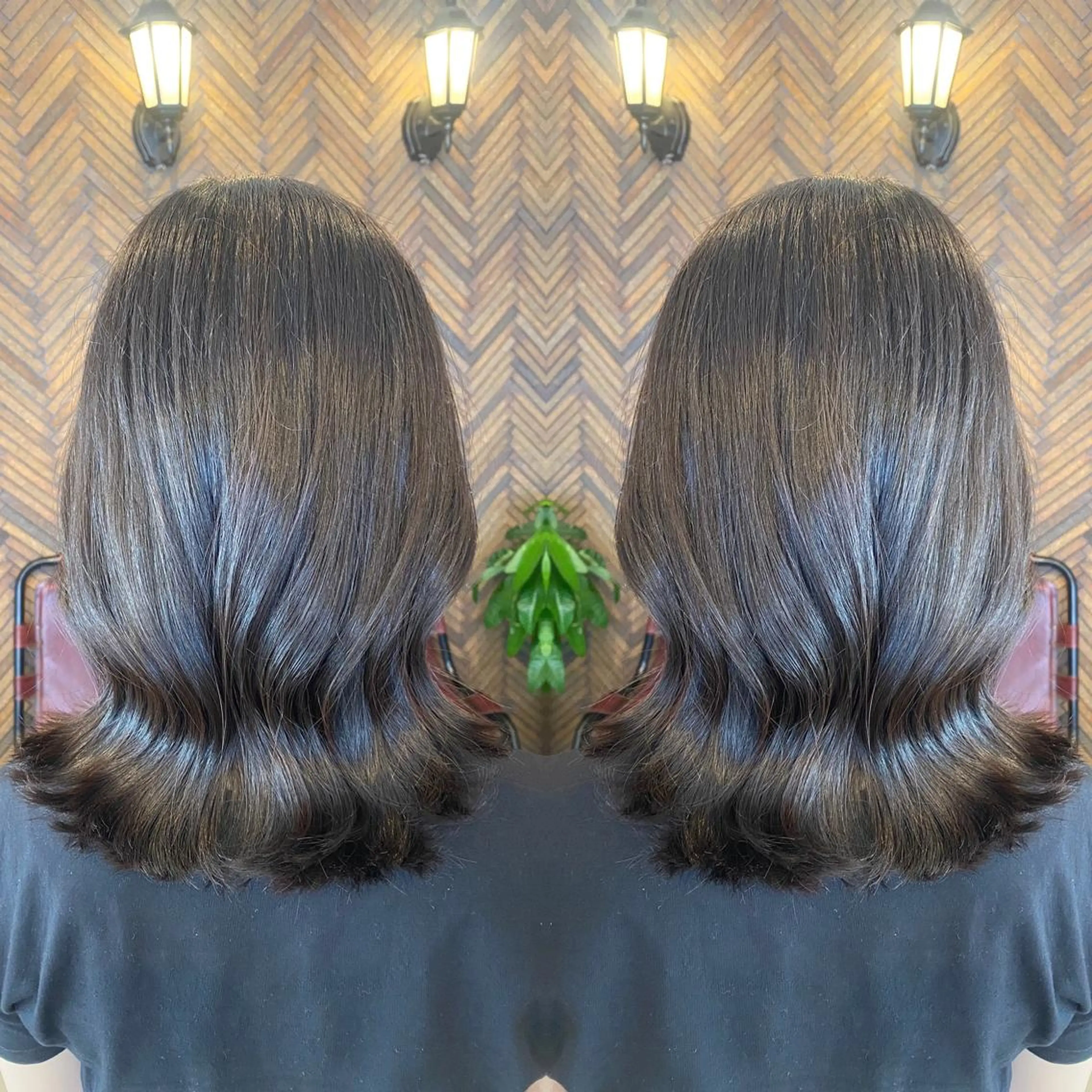 ミディアム カラー カット トリートメント tocca 💜石田愛結💜のヘアスタイル