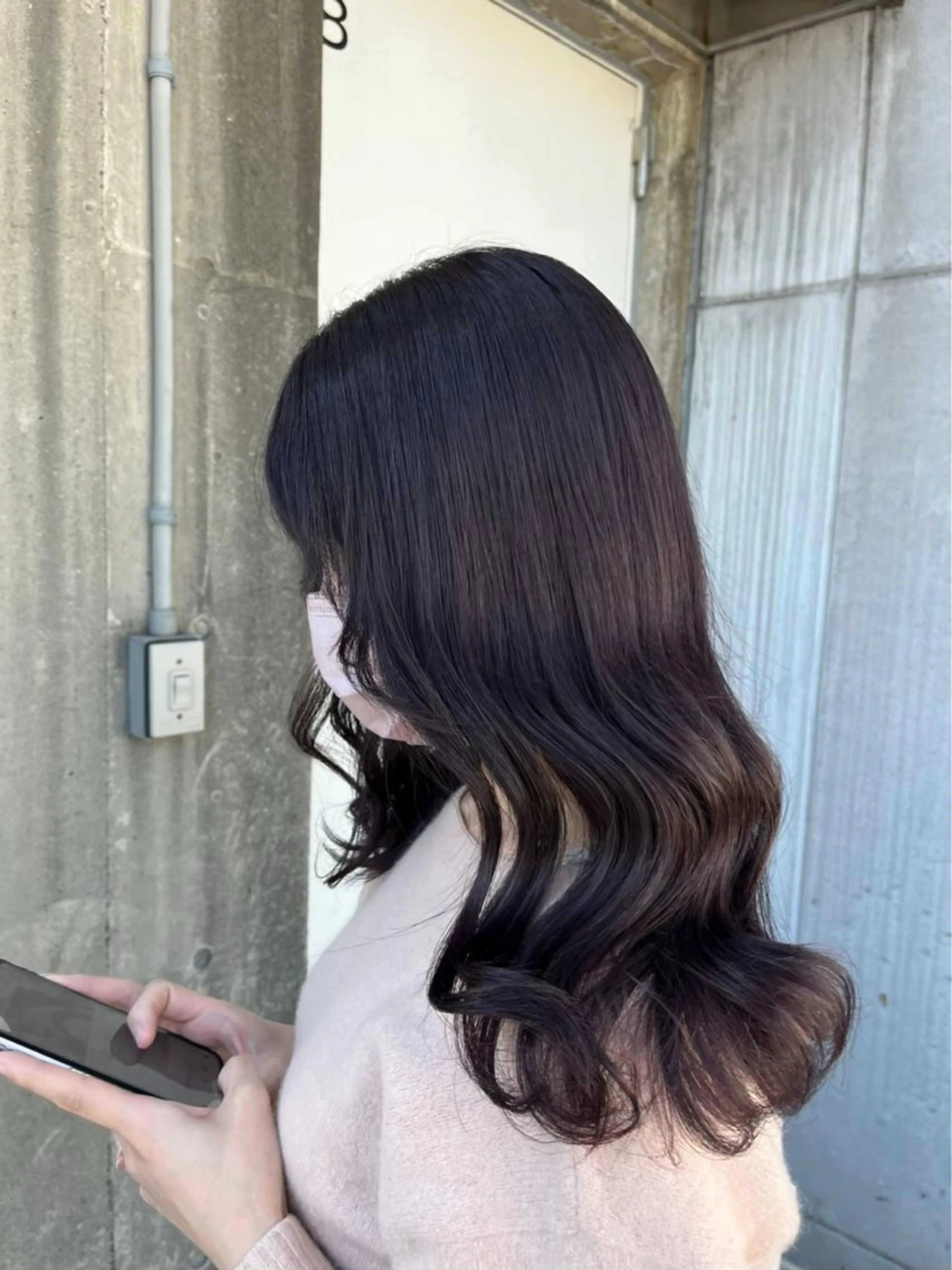 ロング カラー ヘアカラー トリートメント BABY 艶髪暗髪ヘア💖達人のヘアスタイル