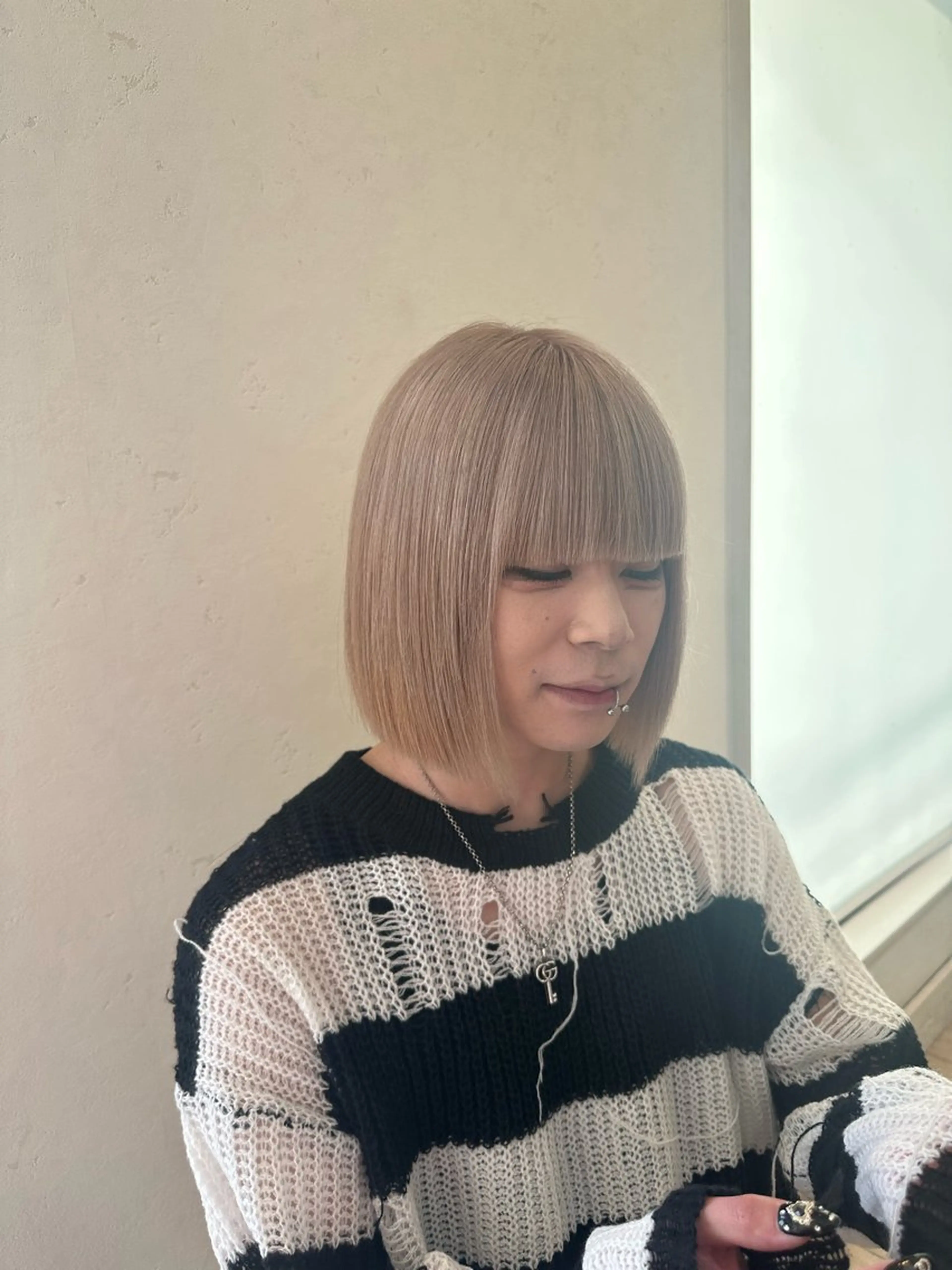 ショート カラー ブリーチ darfruto所属・ひな カットモデル募集中✨のヘアスタイル