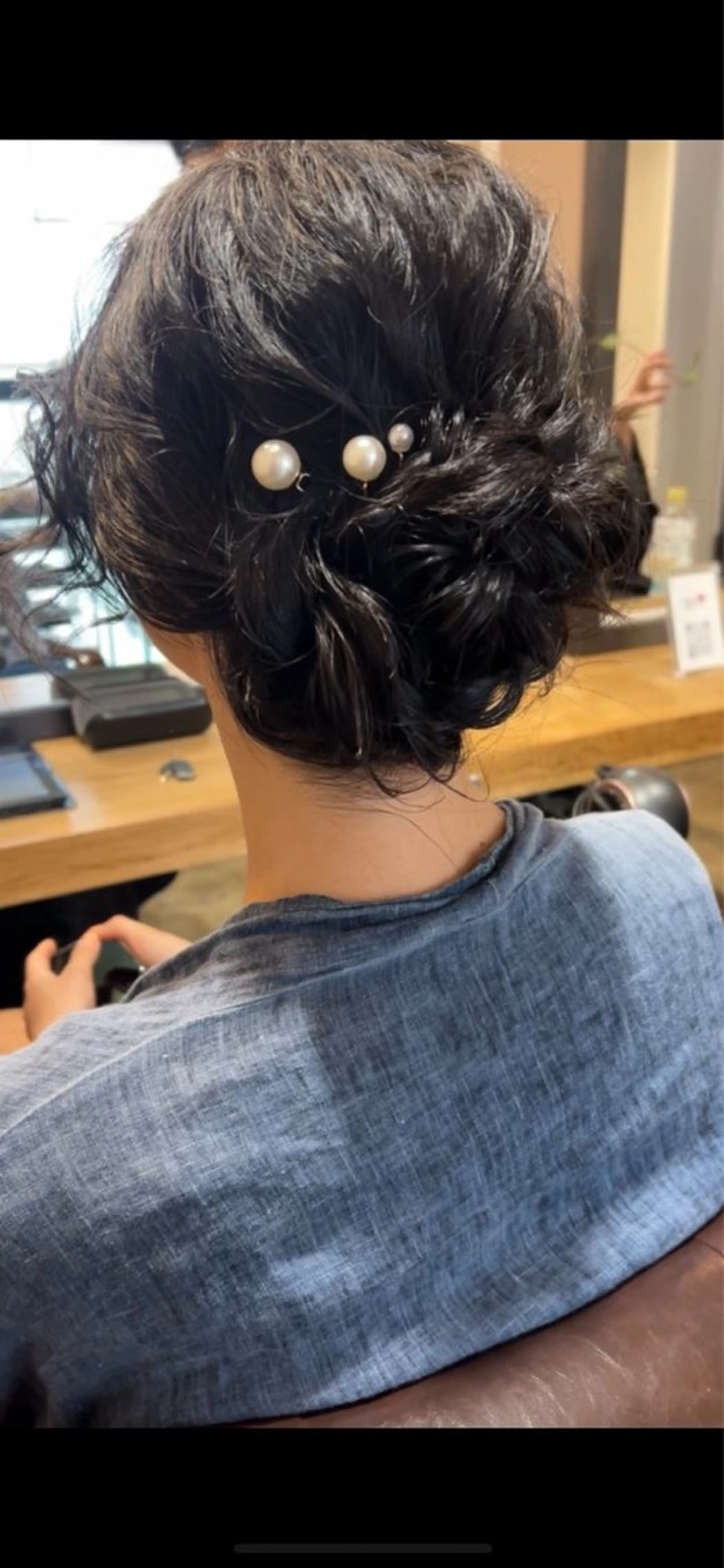 セミロング アレンジ/新宿 透明感カラー/ヤノのヘアスタイル