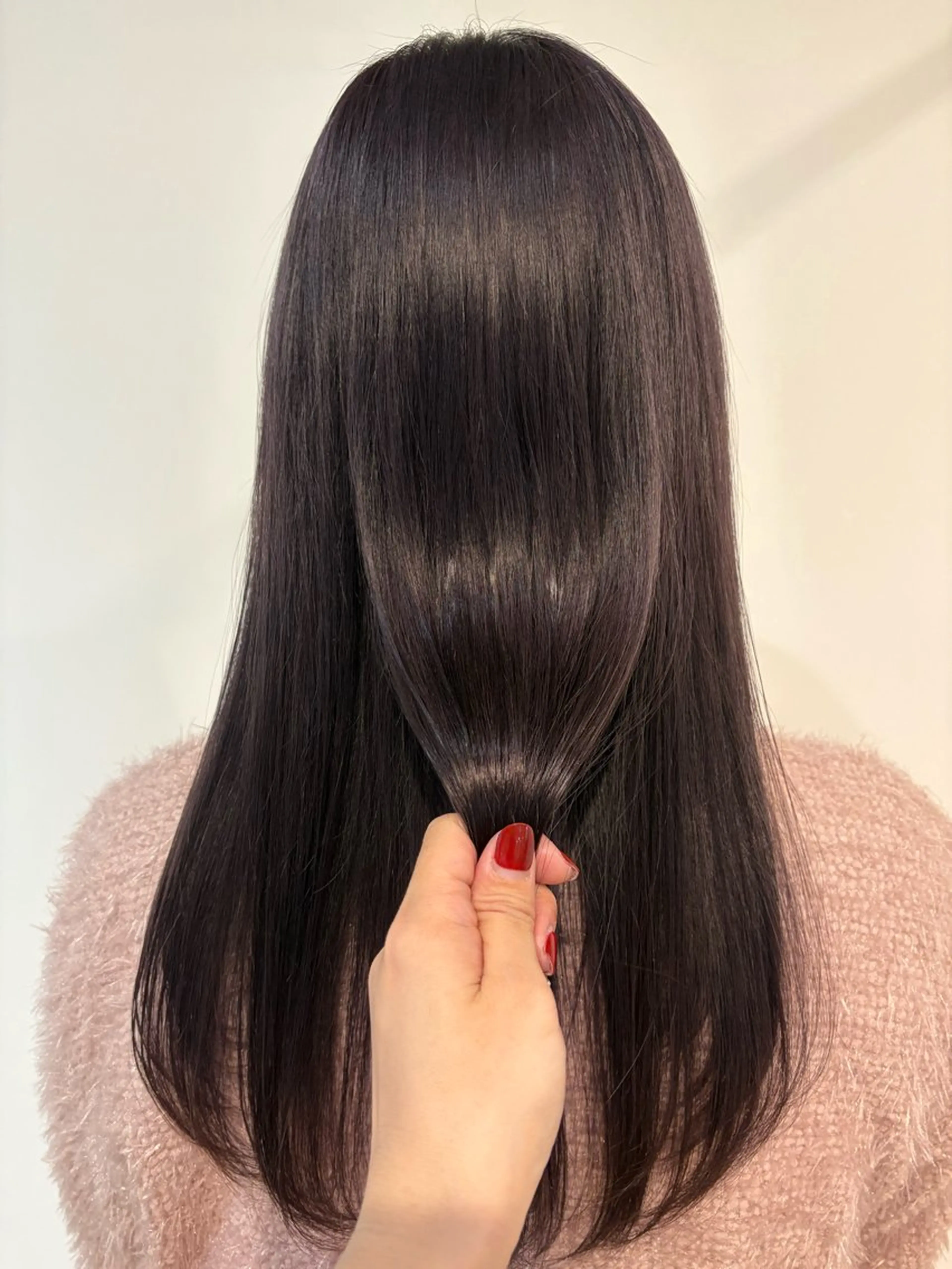 ロング カラー カット ヘアカラー トリートメント 青野 文香のヘアスタイル