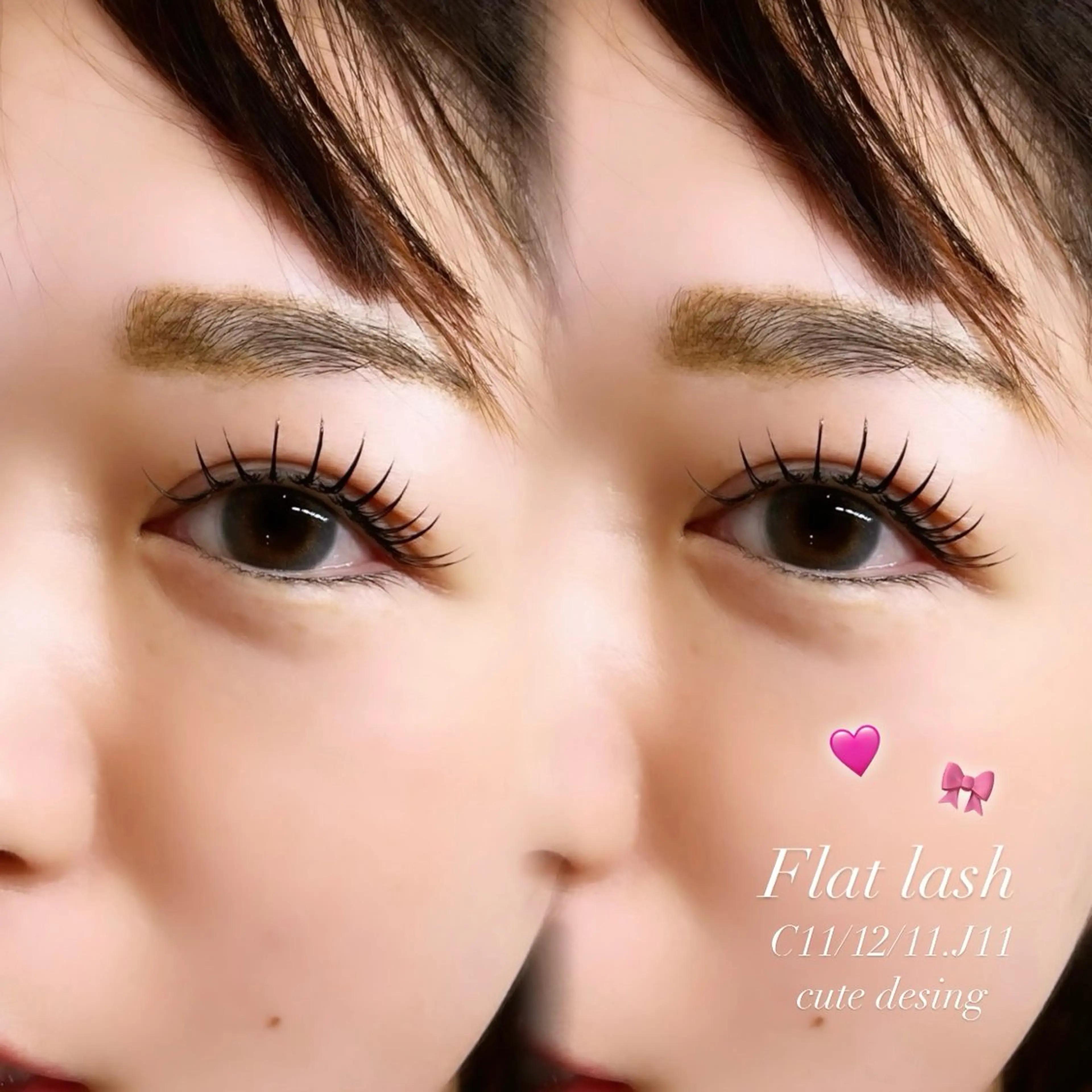 マツエク・マツパ フラットラッシュ たぐち 🤍のマツエク・マツパデザイン