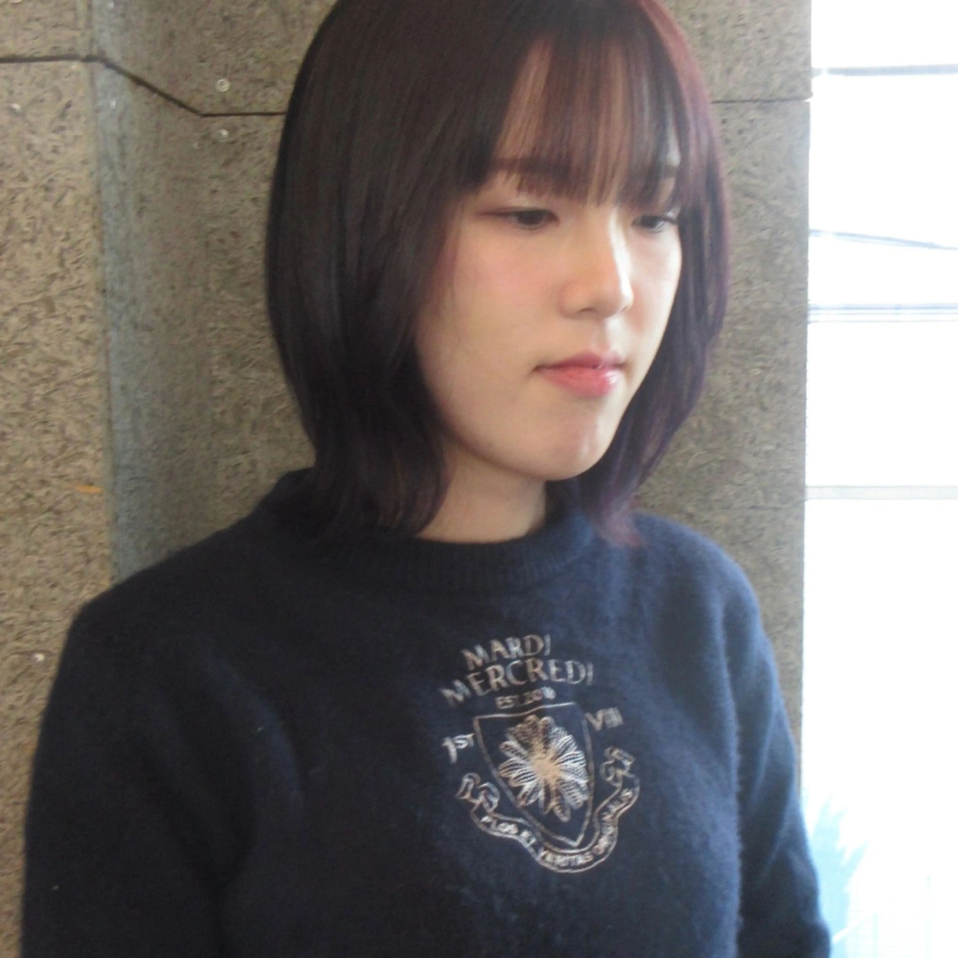 セミロング カラー 🧚♀️透明感カラ ー/渡邉日向💔🎀のヘアスタイル