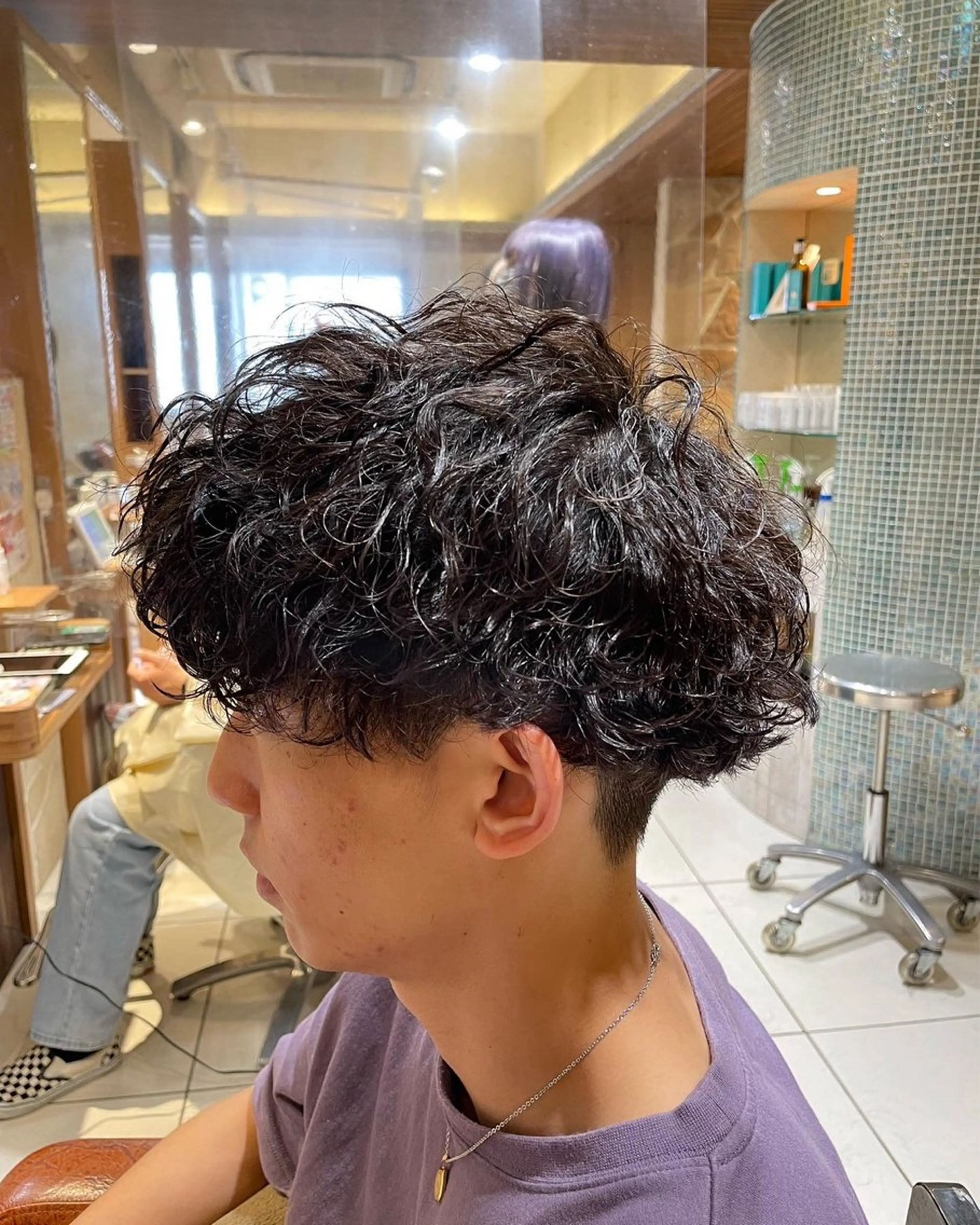 ショート パーマ メンズ カット パーマ メンズパーマ特化🏆 宮崎健人✨️のヘアスタイル