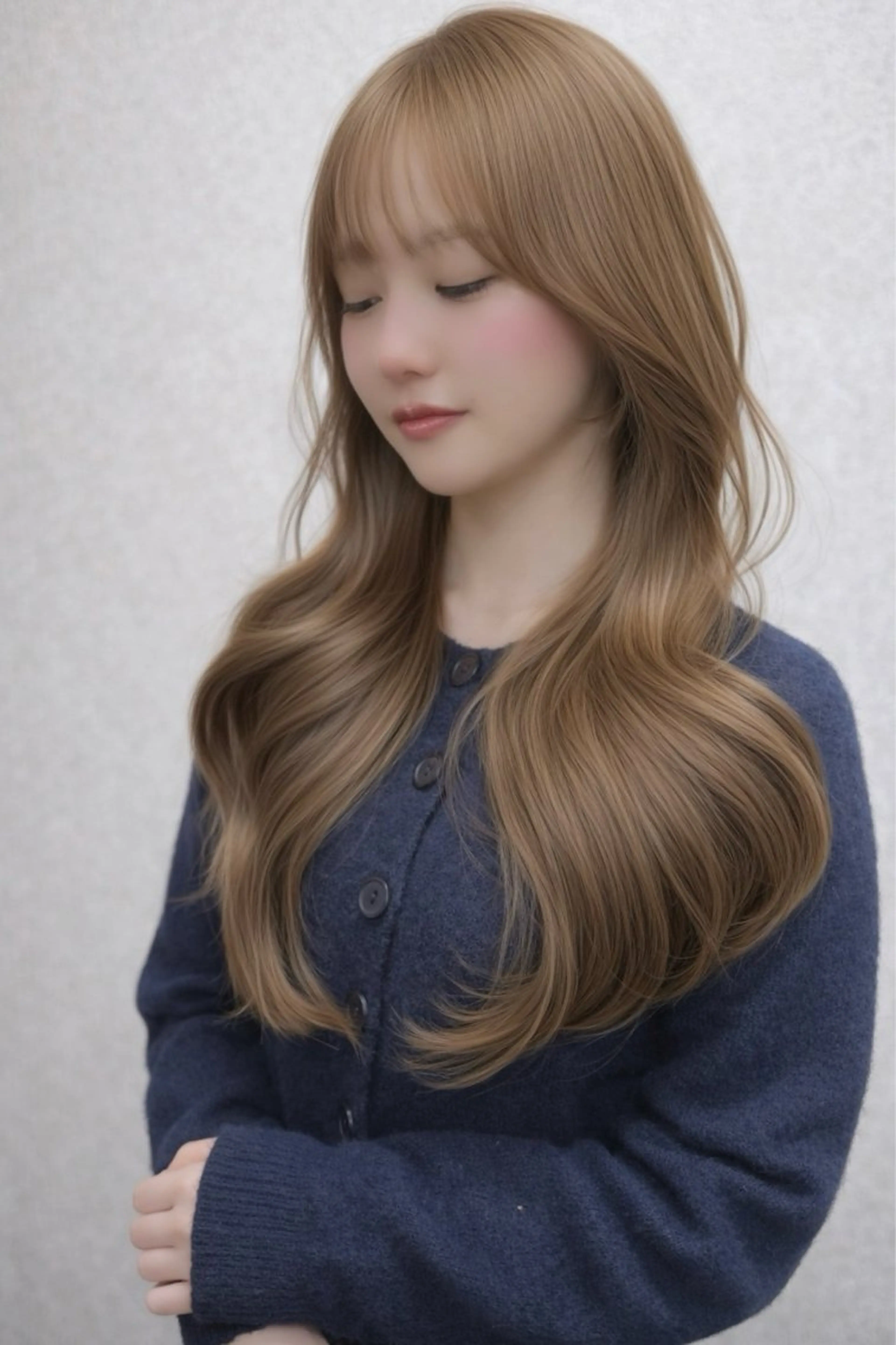 ロング カラー ブリーチ ダブルカラー ブリーチなしカラー AIRI layer cut hairのヘアスタイル