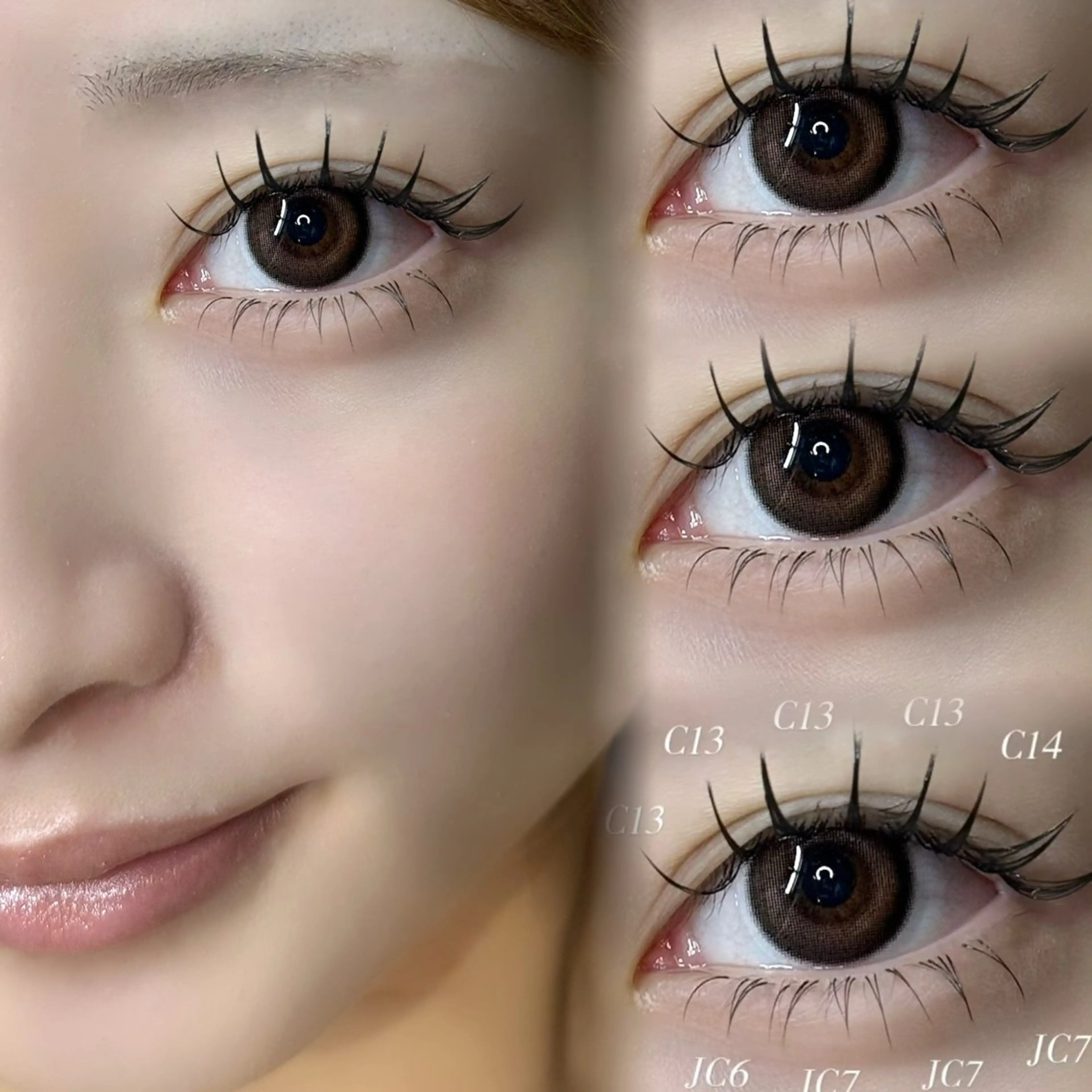 🥉人気No.3🌼期間限定価格🌼🎠上まつげシングル120本&下まつげ40本🎠の写真