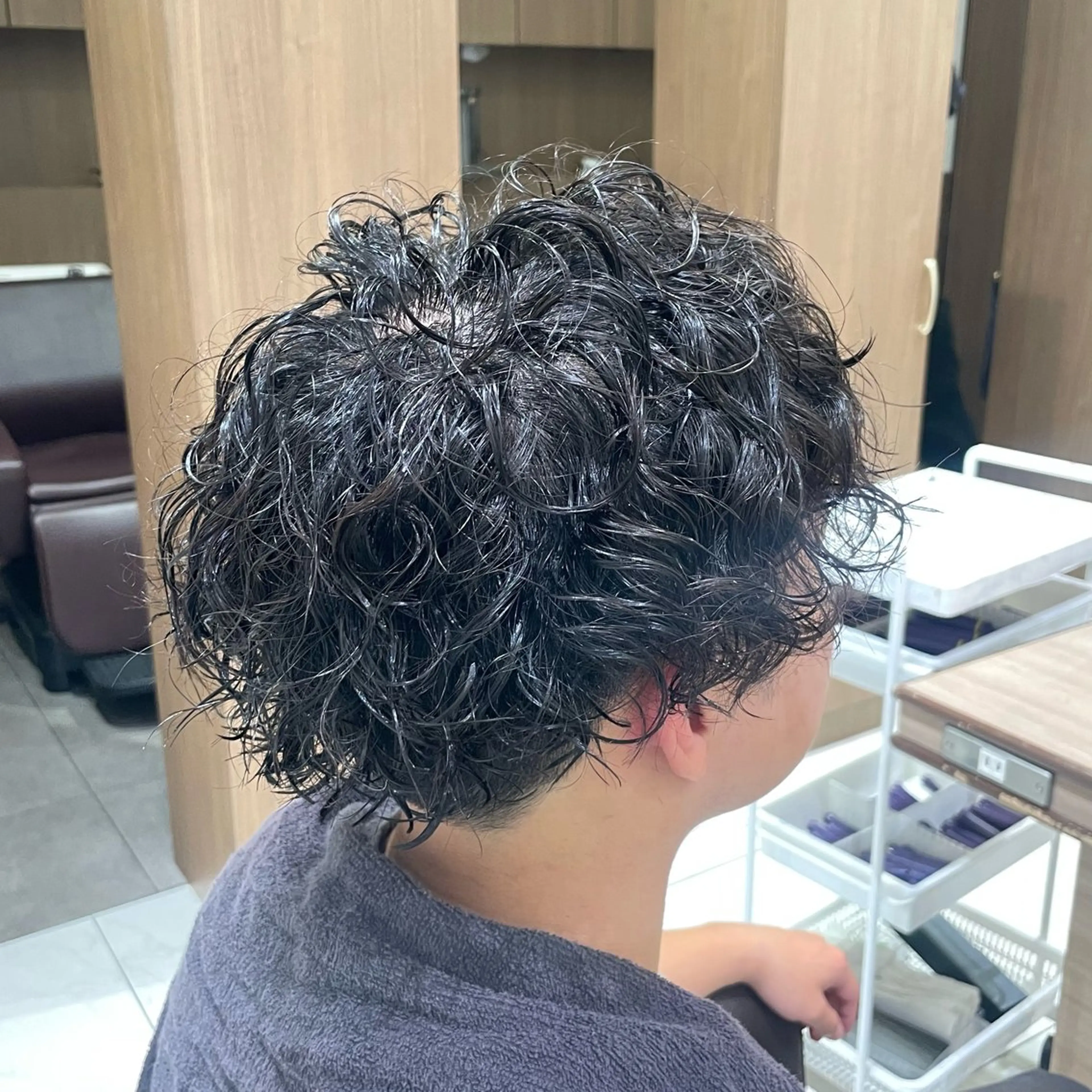 パーマ メンズ 崎山 紗吏のヘアスタイル