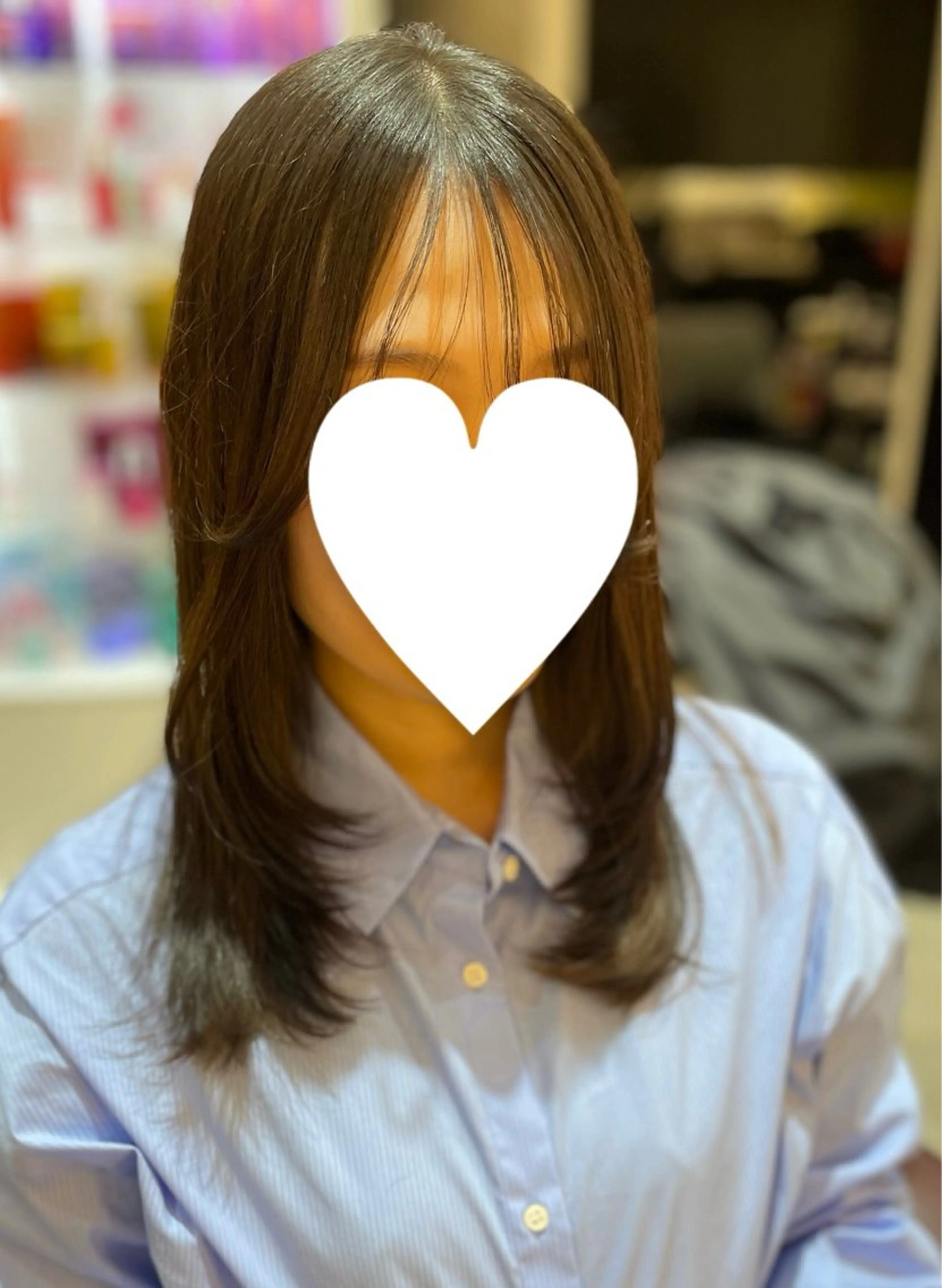 ロング レイヤーカット 岩城 唯奈のマツエク・マツパデザイン