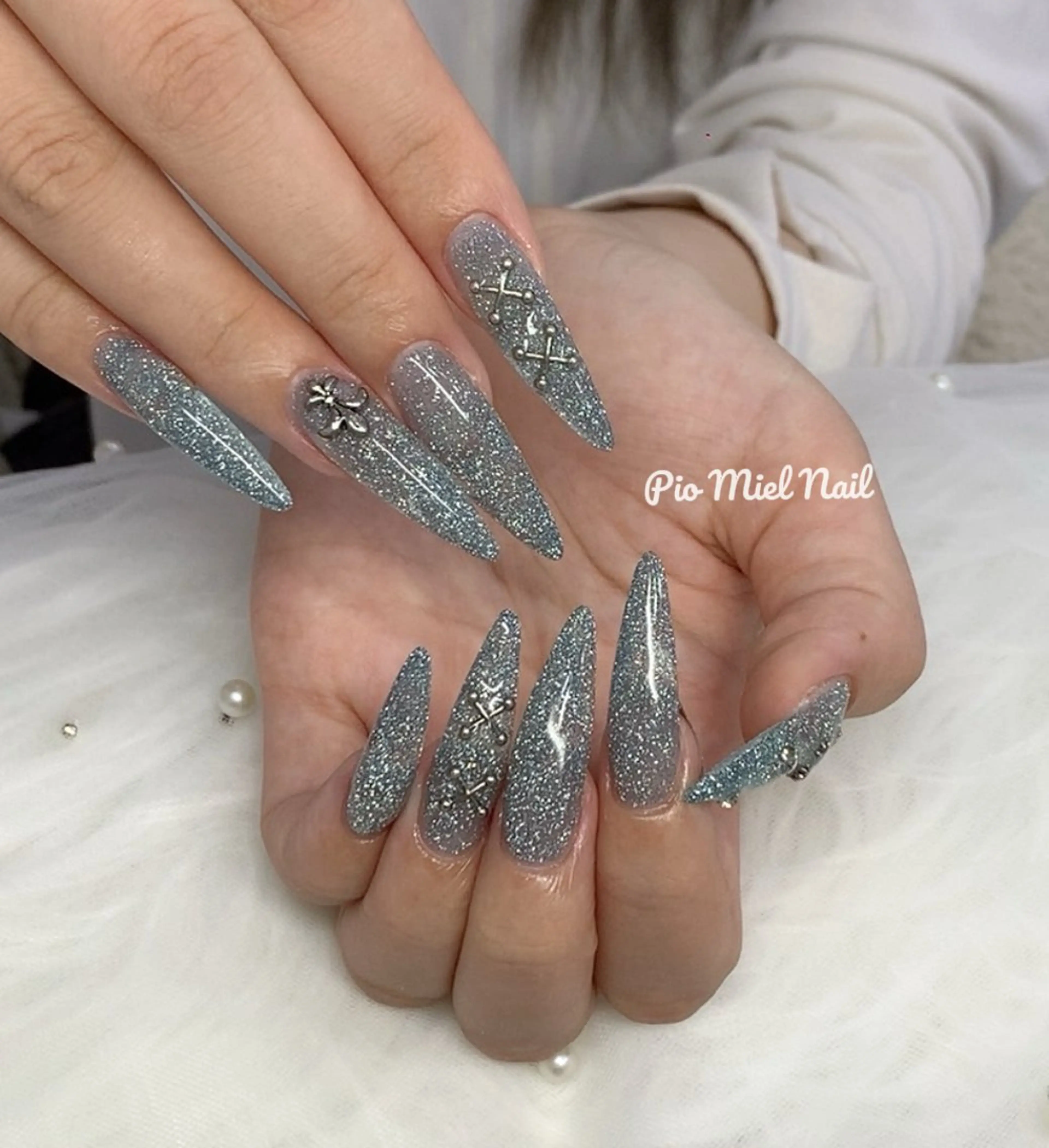 [お気に入りした方限定] 🎀チップ長さだし１０本🌻ワンカラー・パーツ付け放題¥12980→ ¥10500の写真