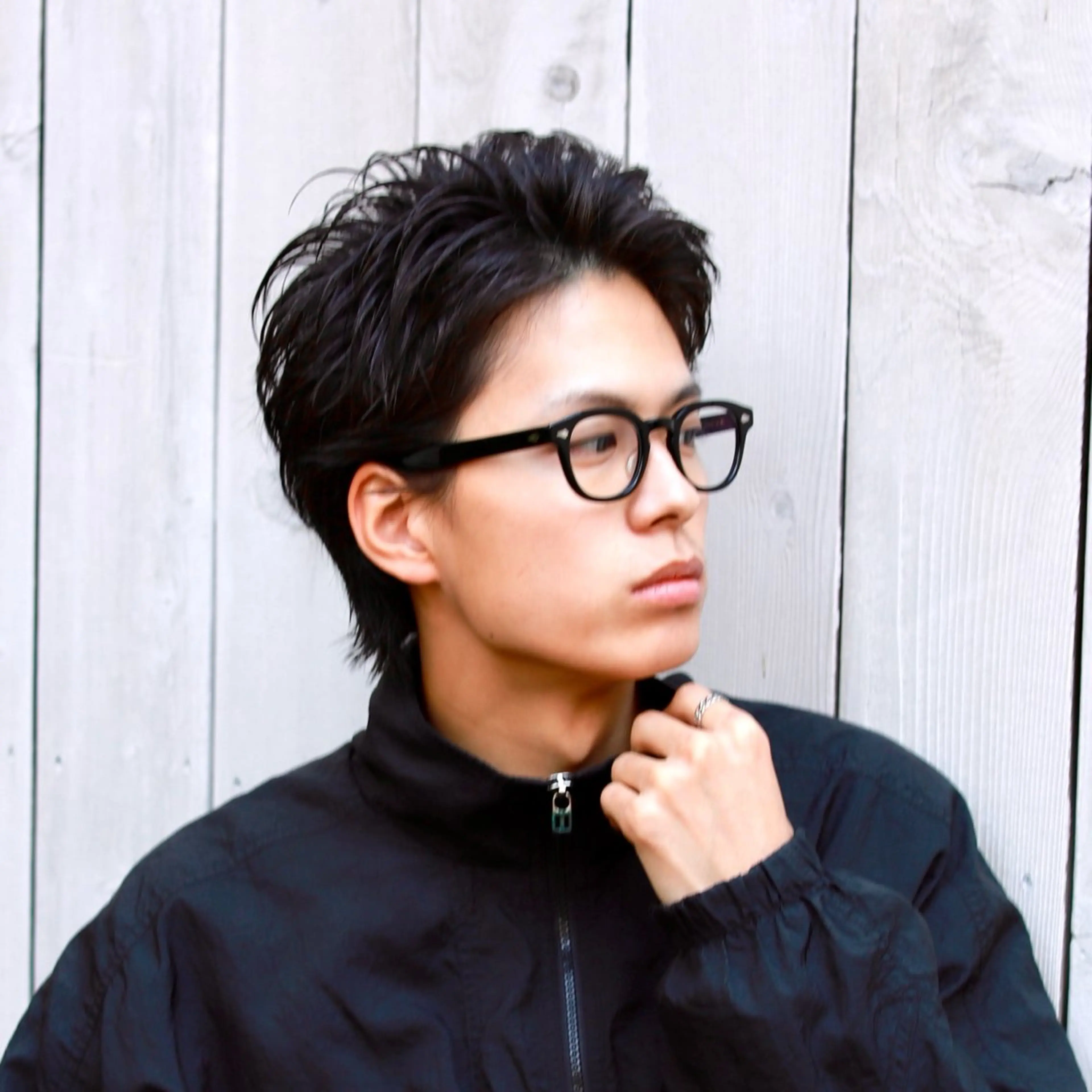 メンズ オールバック カット パーマ スパイキーショート 大人パーマ 丸山のヘアスタイル