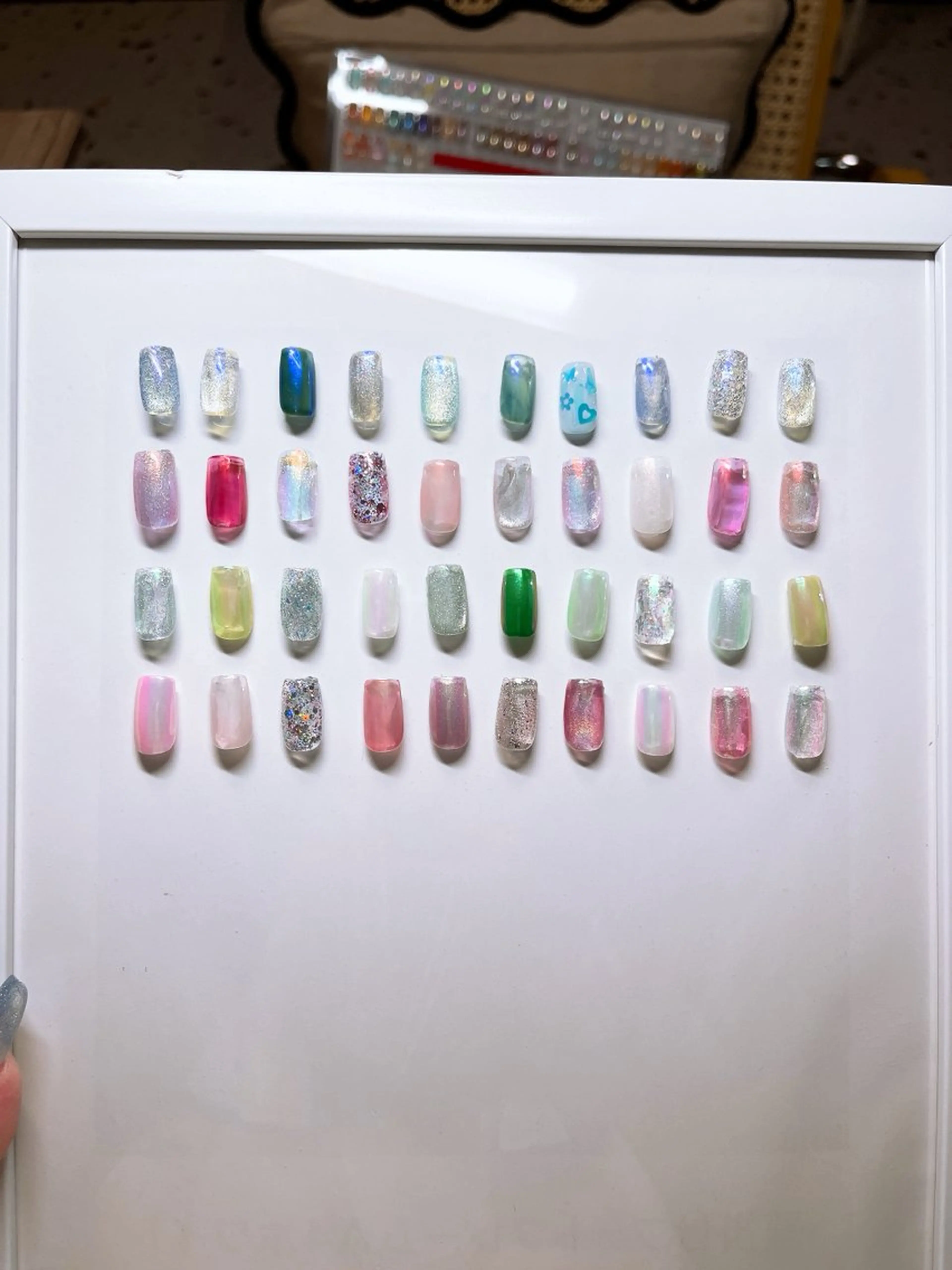 ネイル オーロラネイル ジェルネイル 氷ネイル・うるうるネイル 韓国ネイル マグネットネイル eol. 【エオル】のネイルデザイン