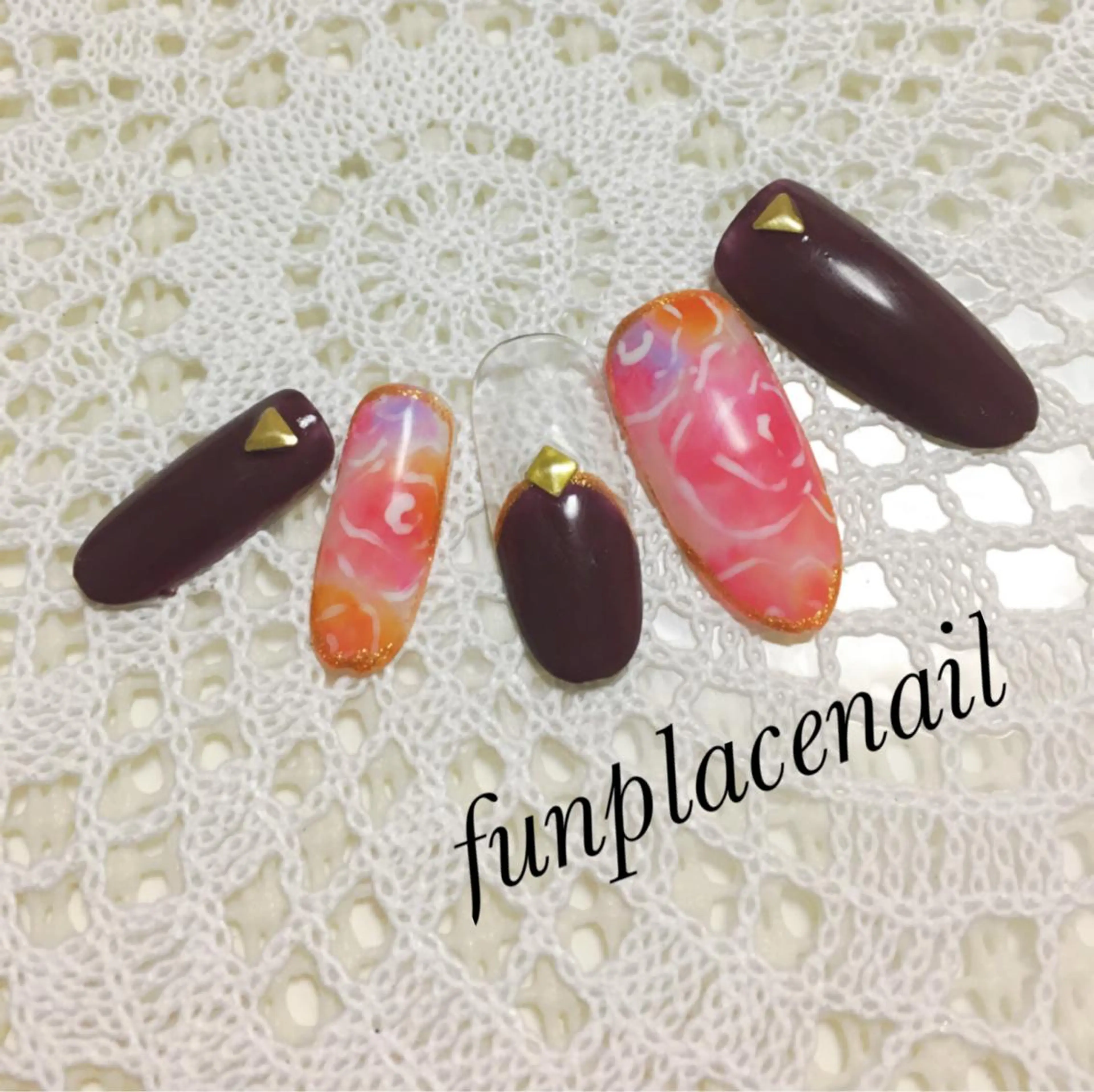 ショート ミディアム セミロング ロング カラー パーマ ヘアアレンジ キッズ ネイル マツエク・マツパ アートネイル nail salon＆school felice所属・フェリーチェ瑞江店 新山のネイルデザイン