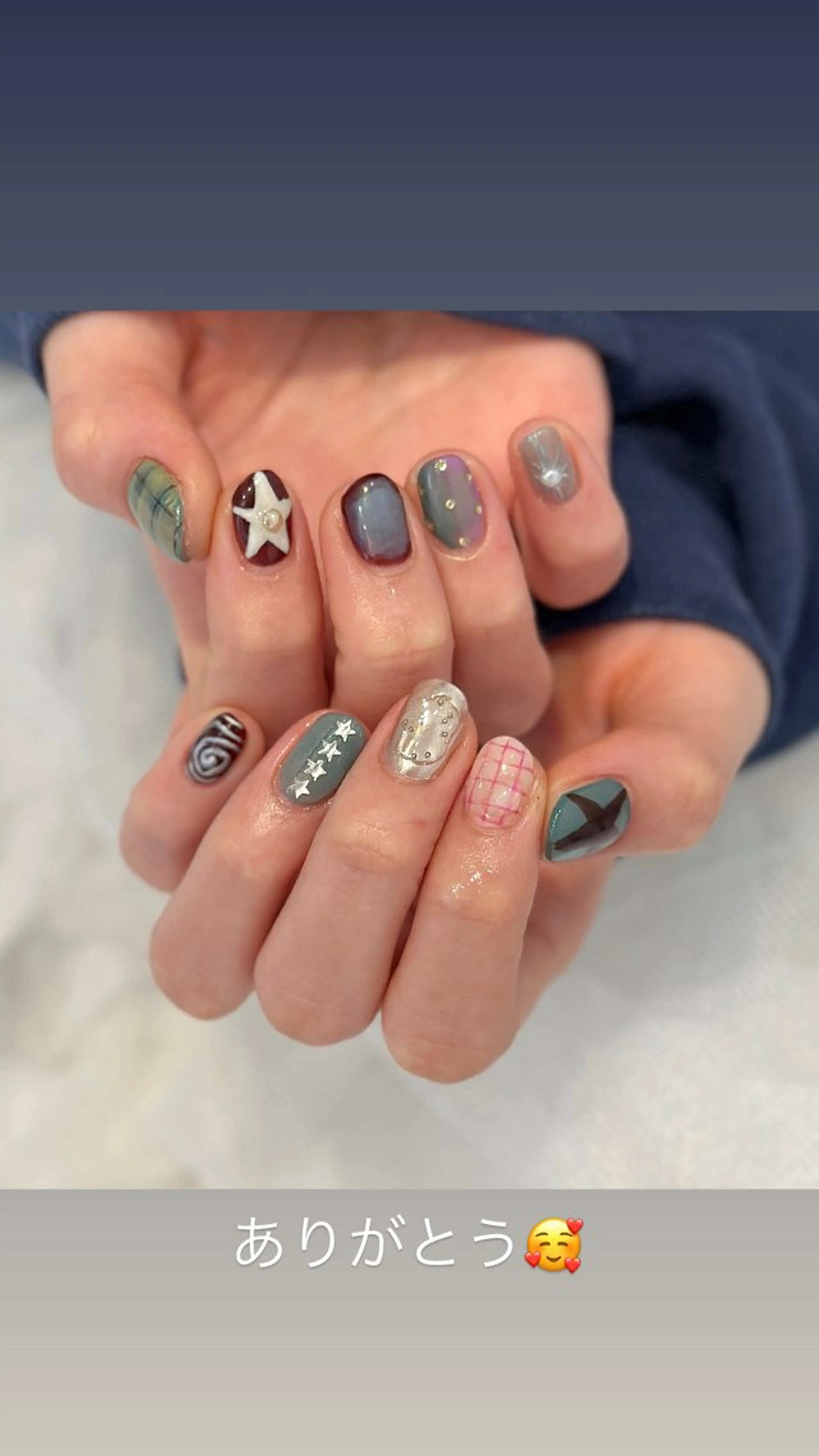 ネイル カジュアル ニュアンスネイル ハンドネイル YURI ◡̈ nagoyaのネイルデザイン