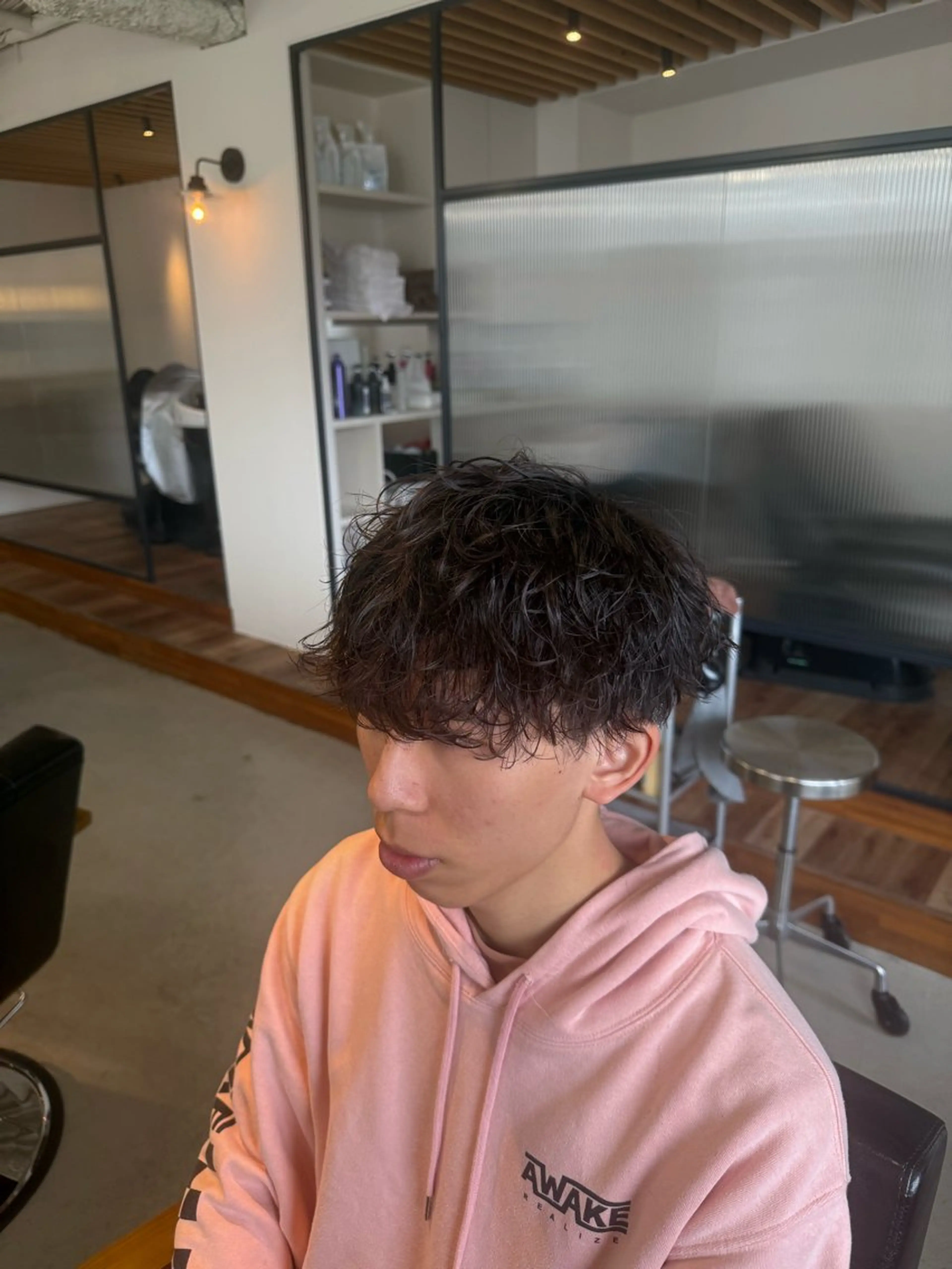 メンズカット＋波巻きパーマの写真