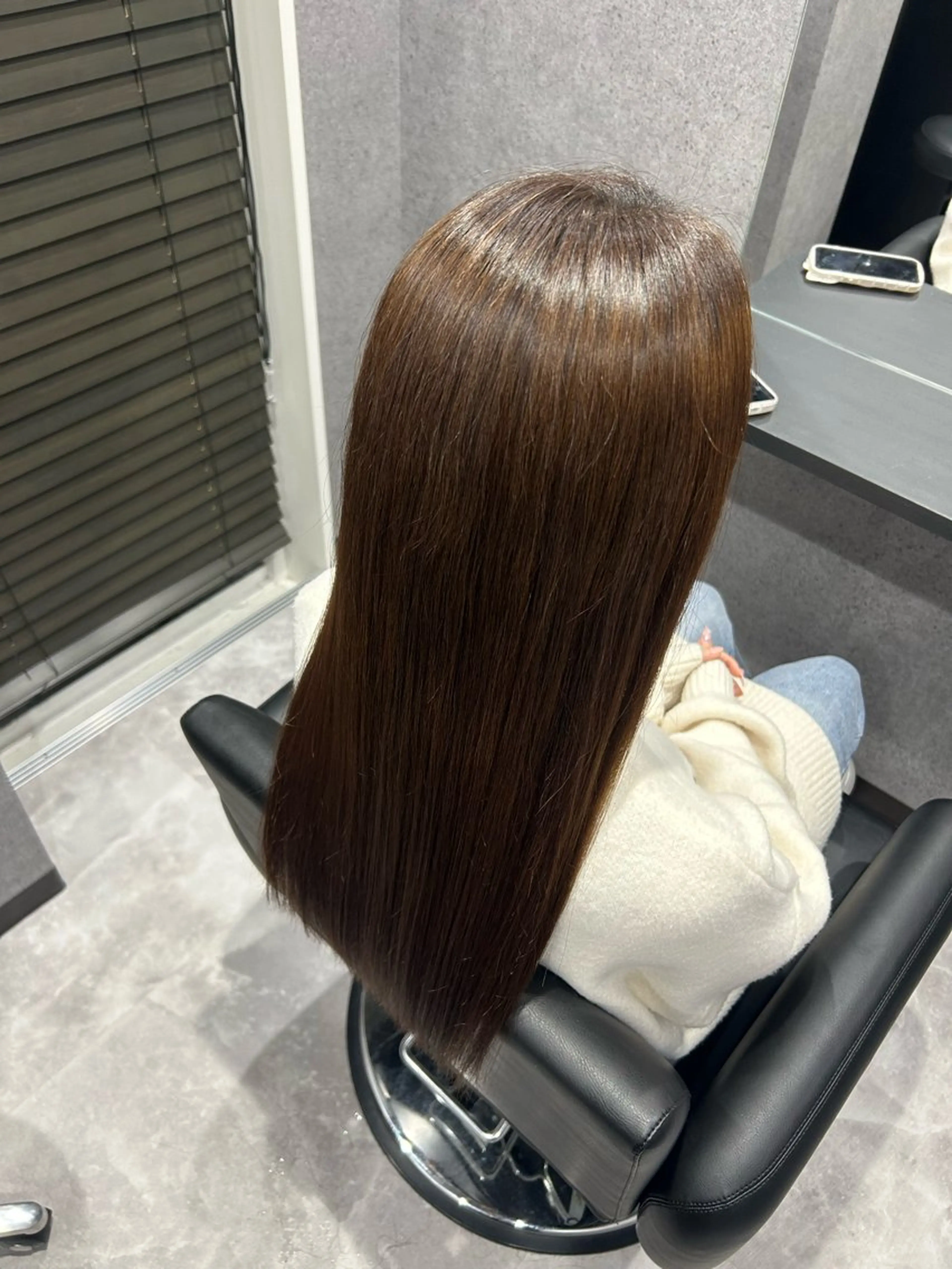 ロング 髪質改善 縮毛矯正 トリートメント 佐野 彩音のヘアスタイル