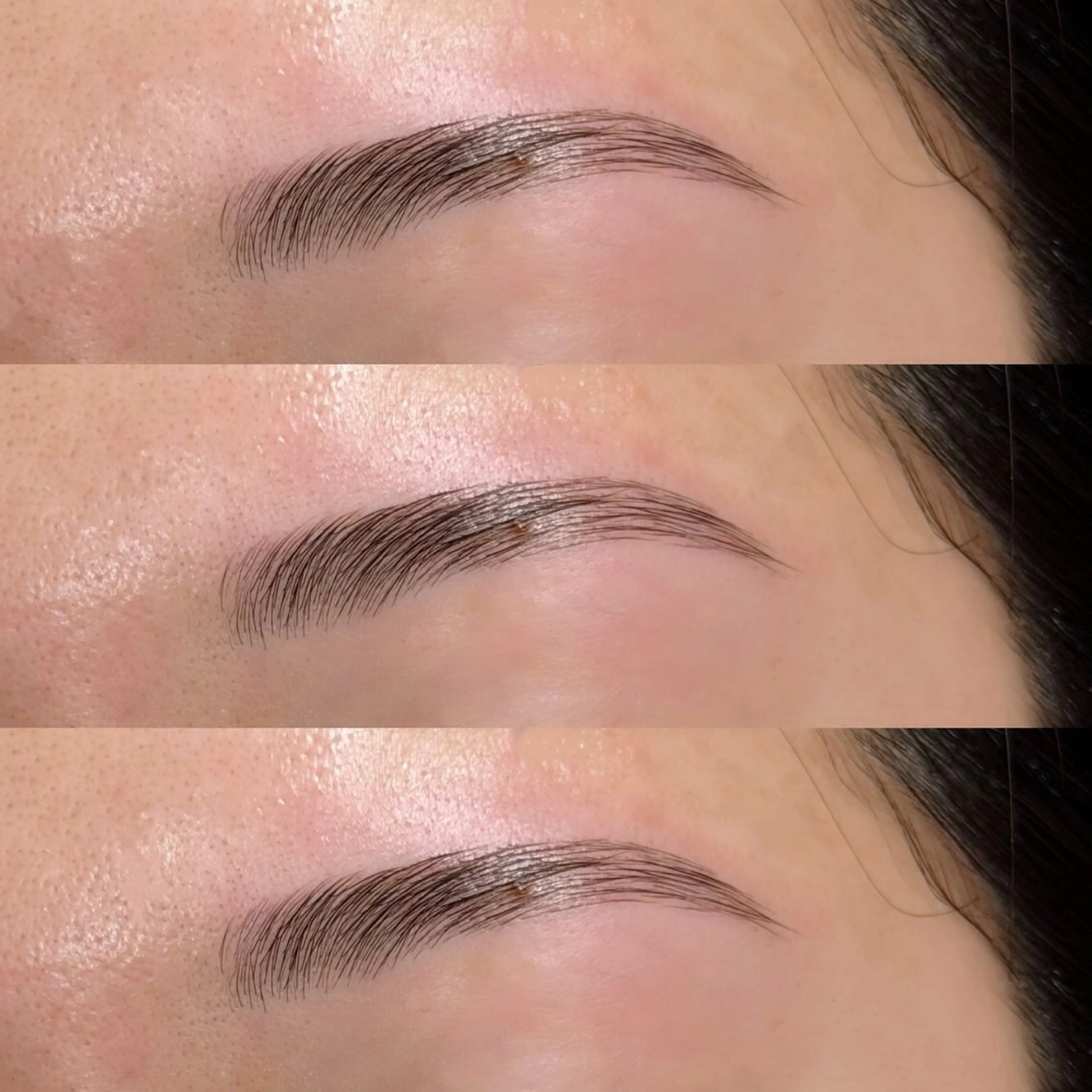 メンズ美眉スタイリング（wax + メイク込み）の写真