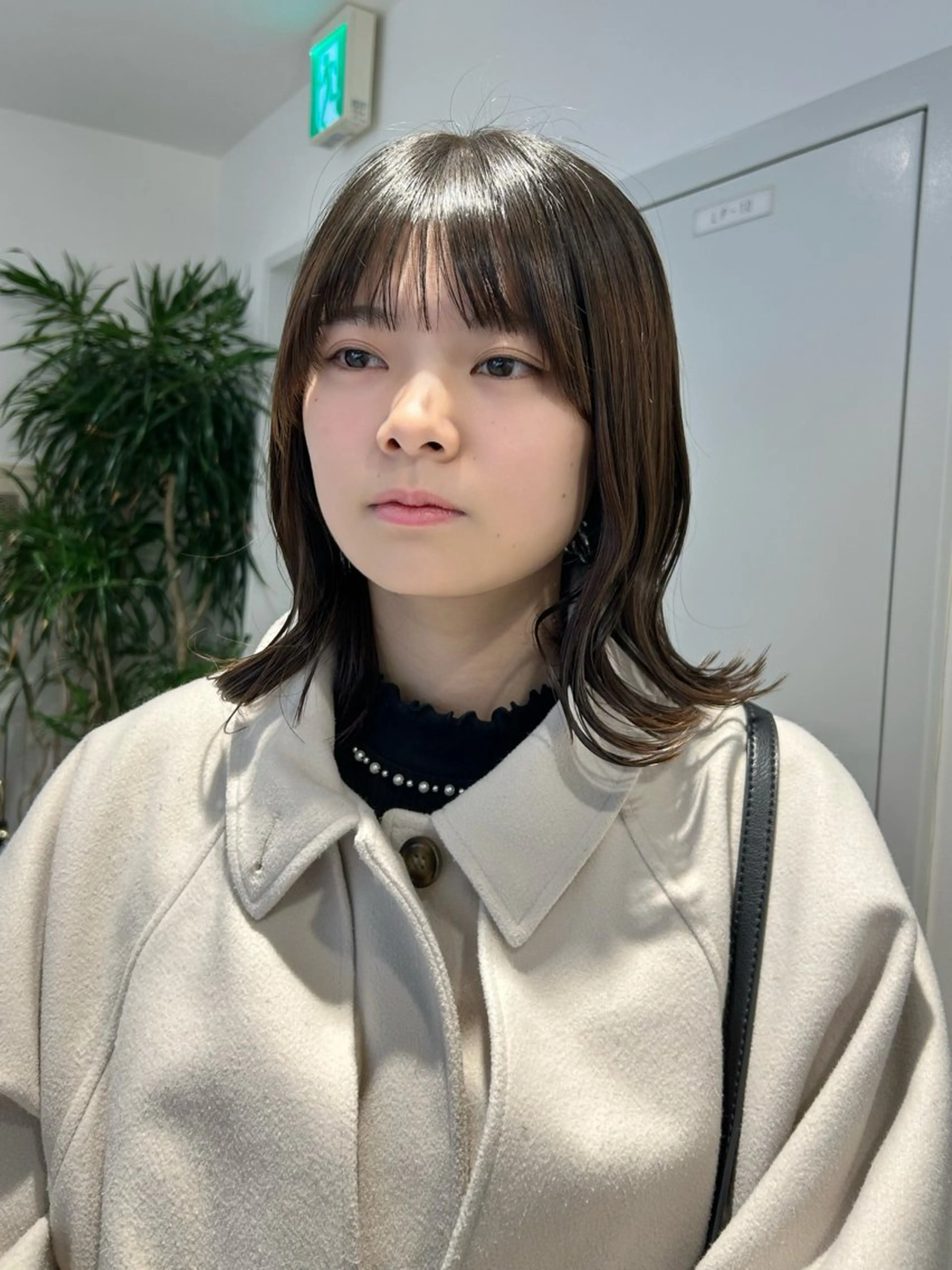 ミディアム カラー くびれヘア 縮毛矯正 池袋ボブ/美髪 縮毛矯正taigaのヘアスタイル