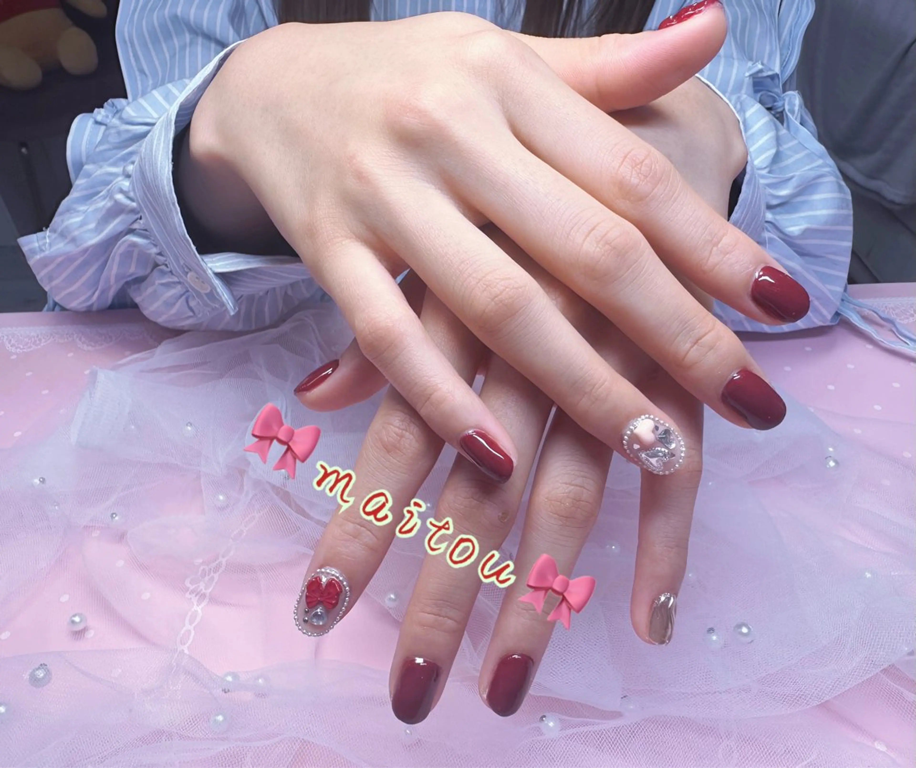 ネイル H'ami nailsalon 新大久保 【ハミネイル】（ハ ミネイルサロン シンオオクボ）所属・スカルプ まいとうのネイルデザイン