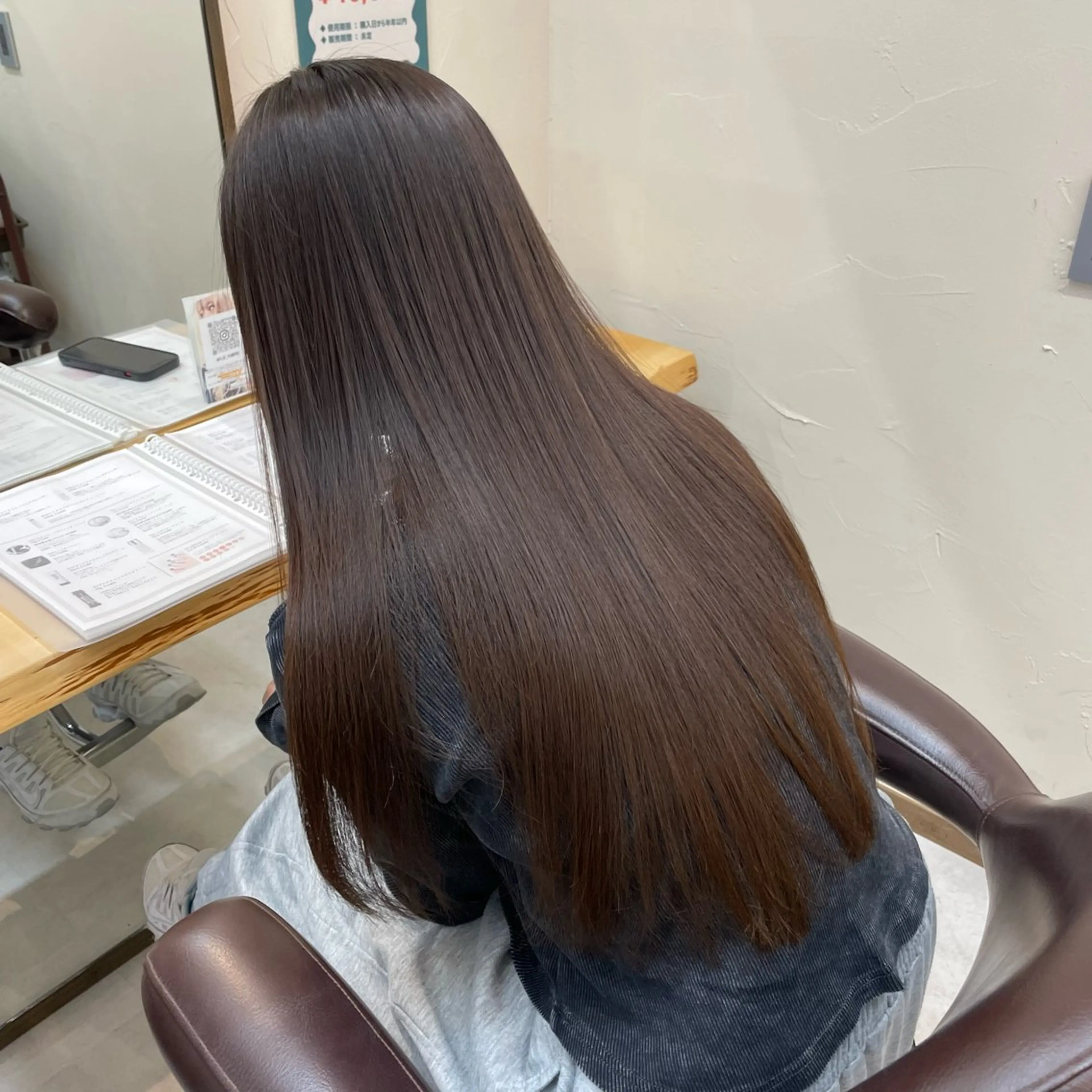 ロング パーマ 縮毛矯正 I-FLAT 暮石悠菜のヘアスタイル