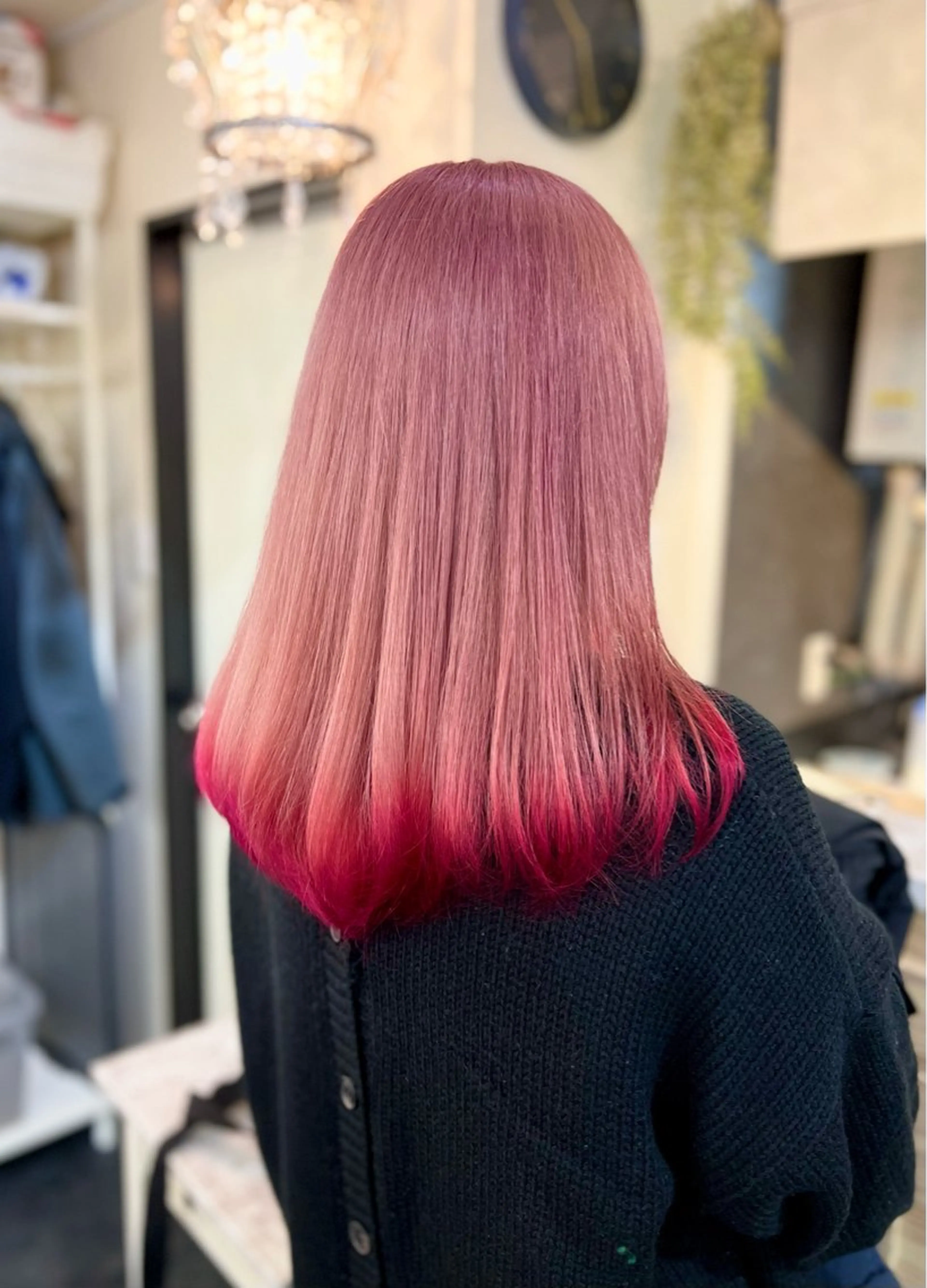 セミロング カラー ブリーチ ピンクカラー ヘアカラー トリートメント wavi hair所属・後藤 ユウキ/髪質改善🫧のヘアスタイル