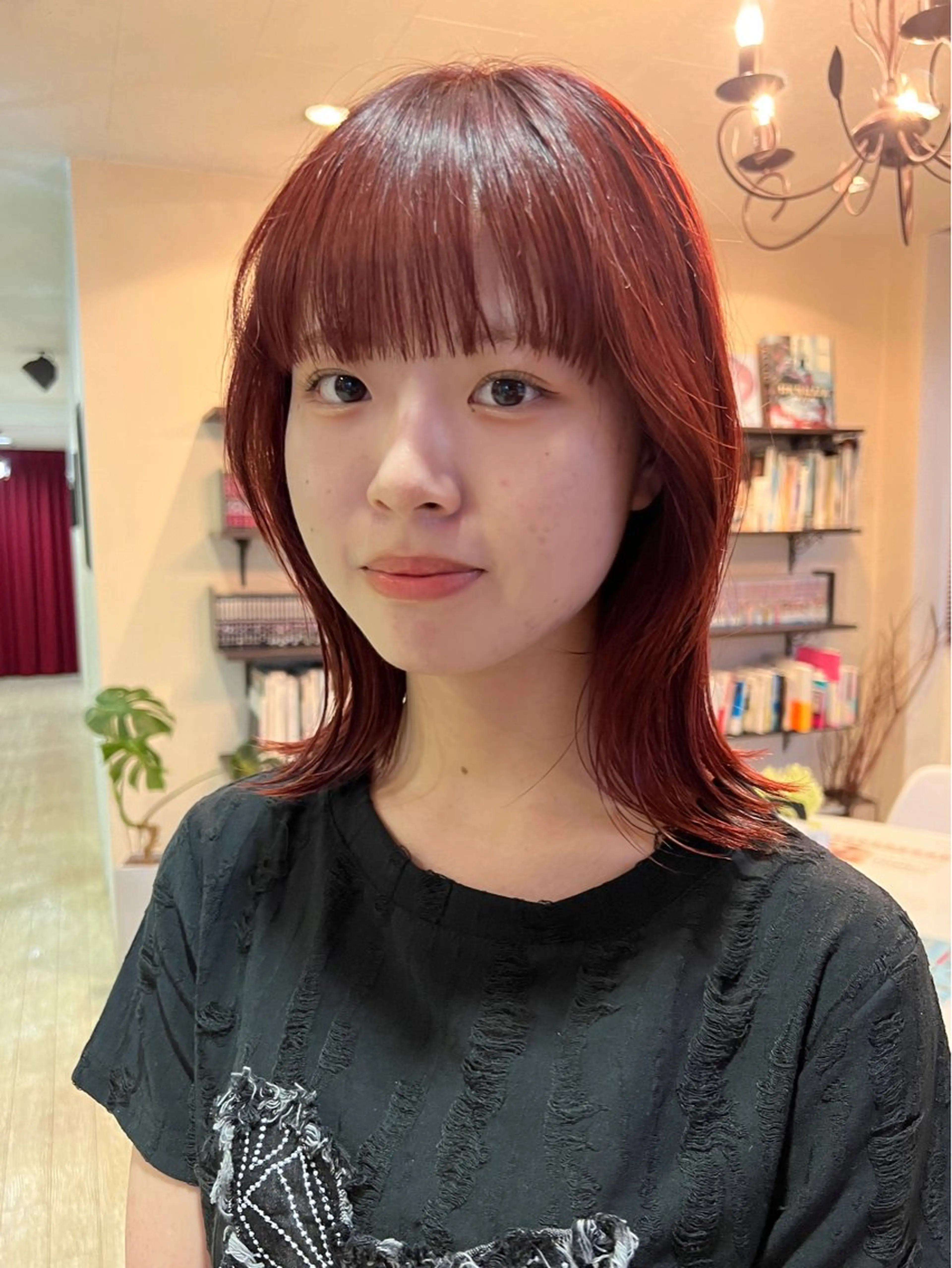 ミディアム カラー ブリーチ ブラウンカラー オレンジ オレンジブラウン ヘアカラー トリートメント お悩み改善カット 太田皓大のヘアスタイル