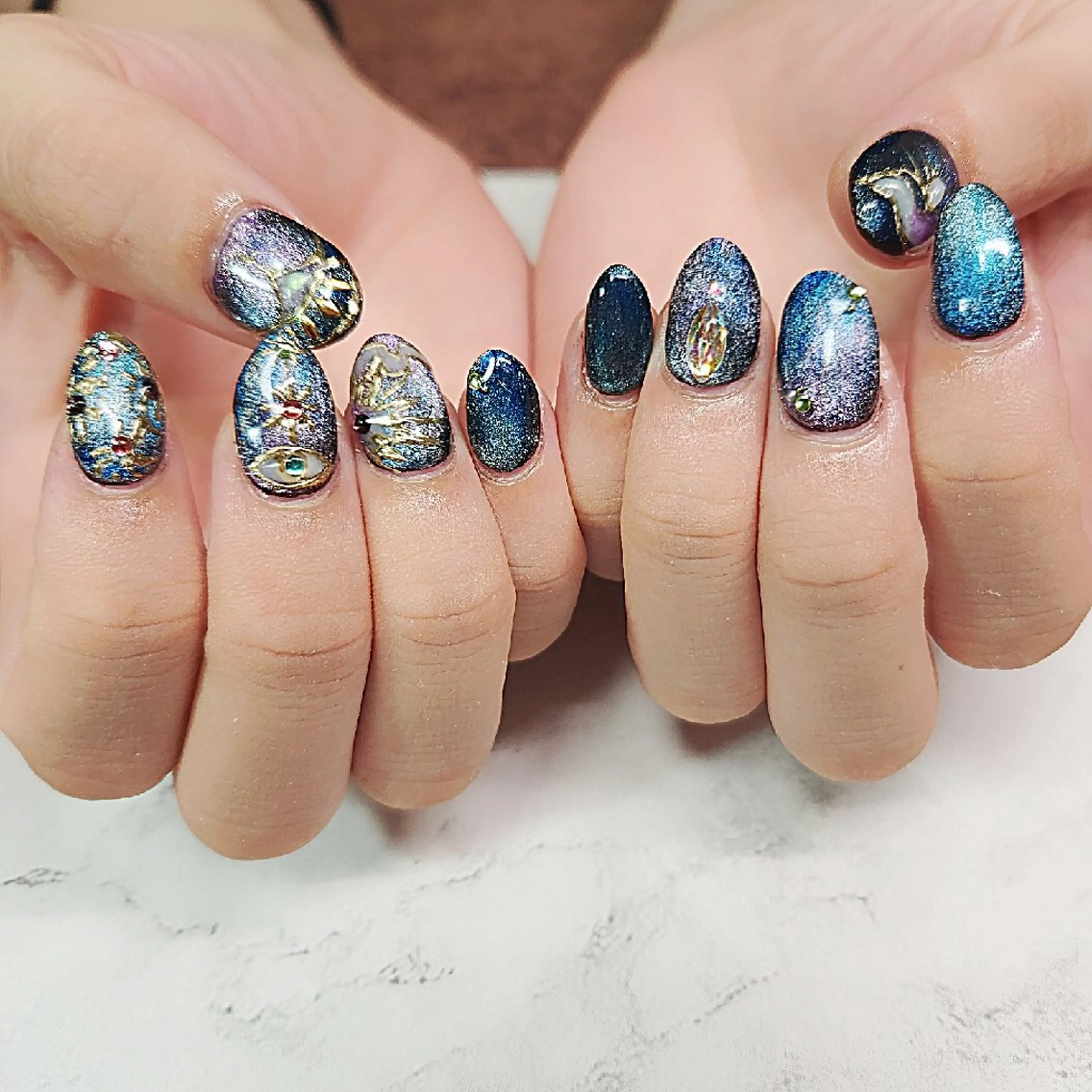 ネイル マグネットネイル ハンドネイル 博多ネイル ｍｉｍｉのネイルデザイン