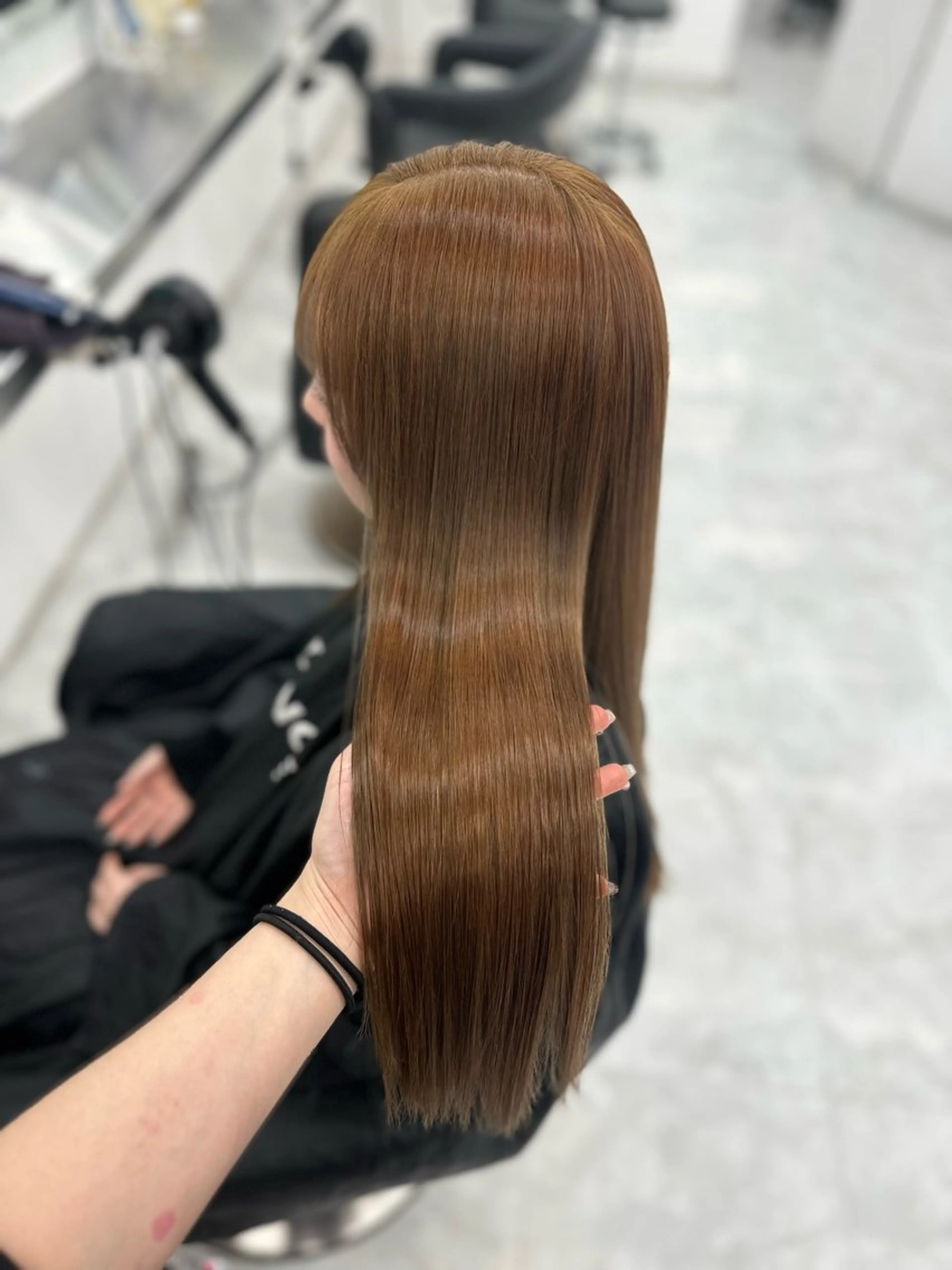 カラー ヘアカラー 透ける透明感カラー 🤍anju🎀のヘアスタイル