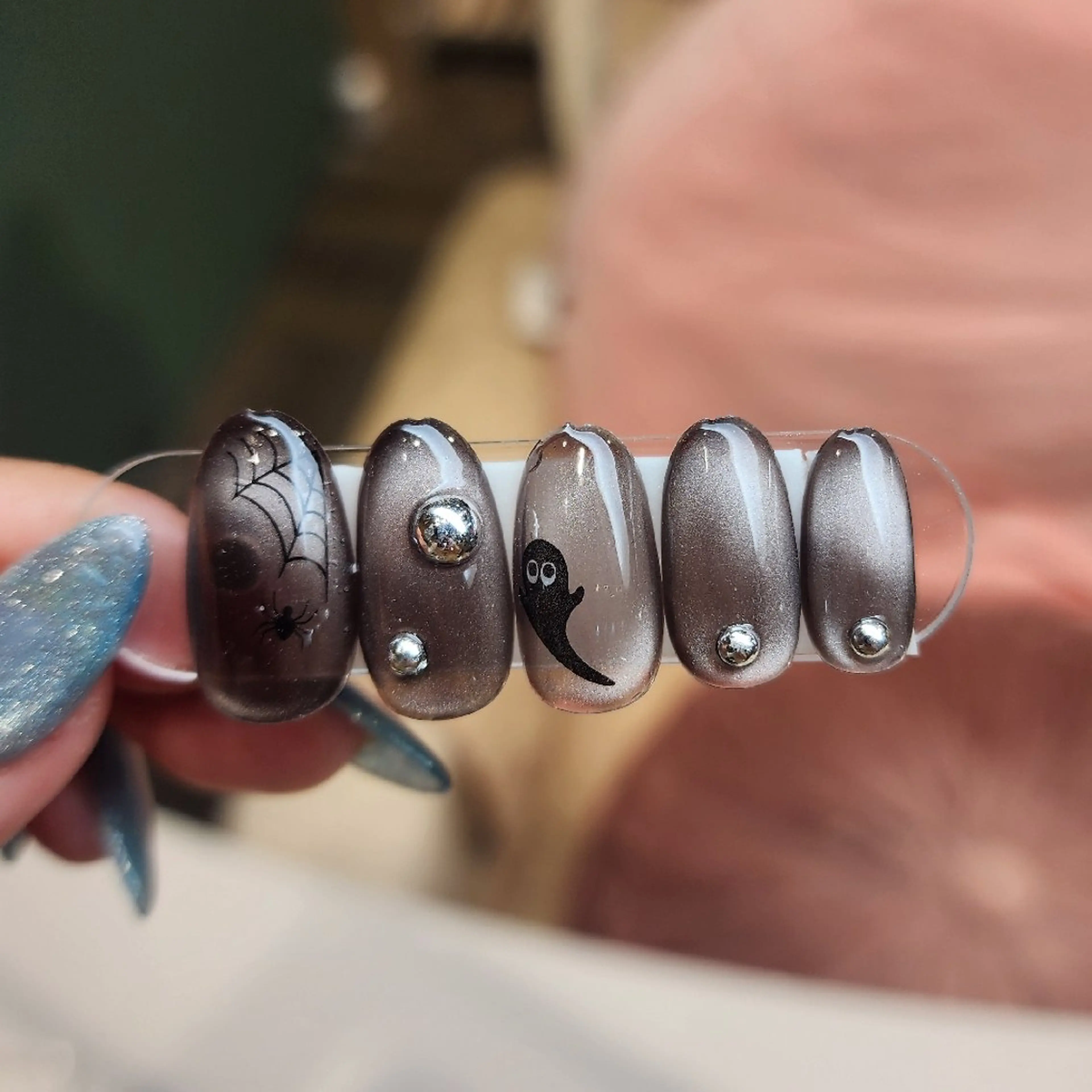 ネイル 💙🤍Tiary M🤍💙のネイルデザイン