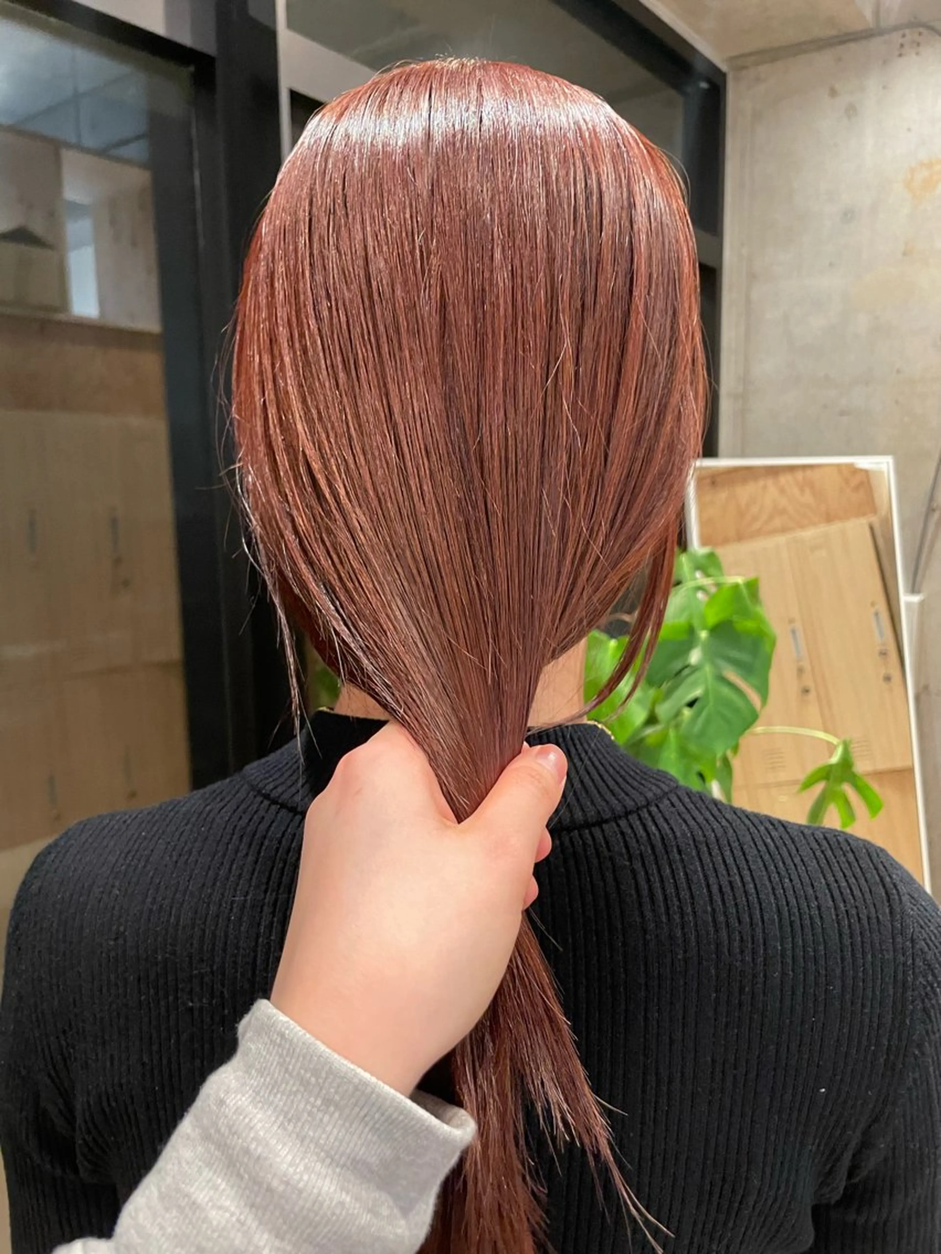 ミディアム オレンジブラウン 似合わせ/ベージュ /レイヤー/りほ🤍のヘアスタイル